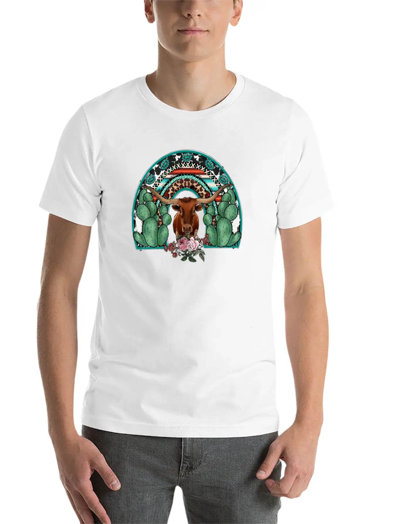 Rainbow Cow Timeless Short Sleeve Tee – Comfy And Minimalist Design