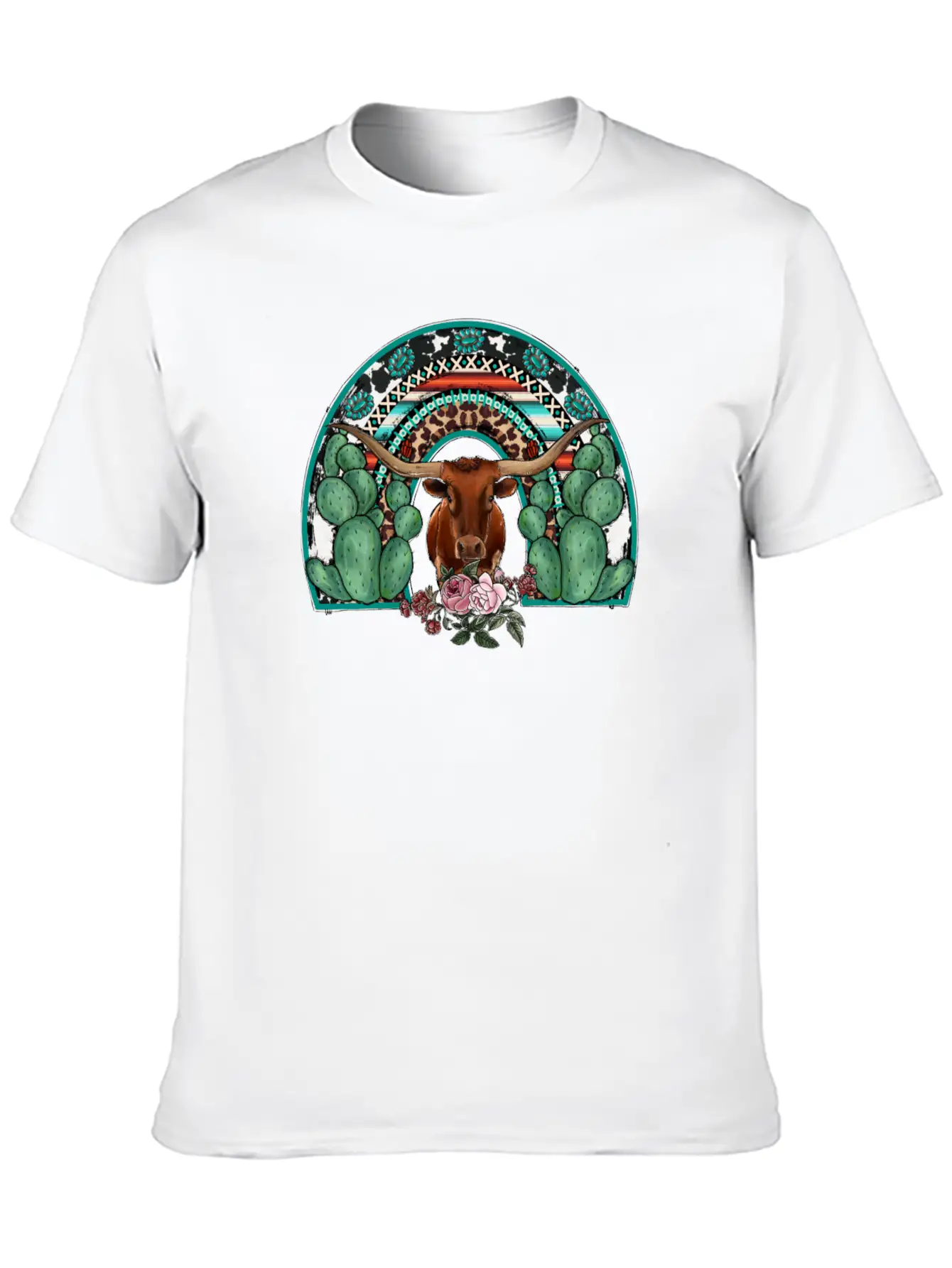 Rainbow Cow Timeless Short Sleeve Tee – Comfy And Minimalist Design