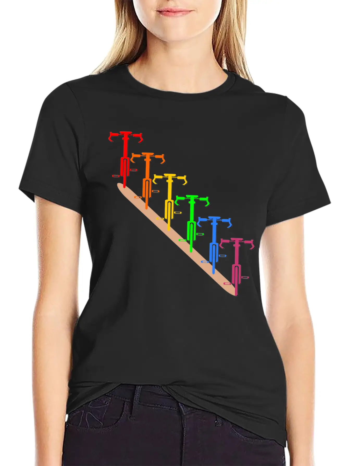 RAINBOW CYCLING Unisex Short Sleeve Soft Cotton T-Shirt – Casual Everyday Wear