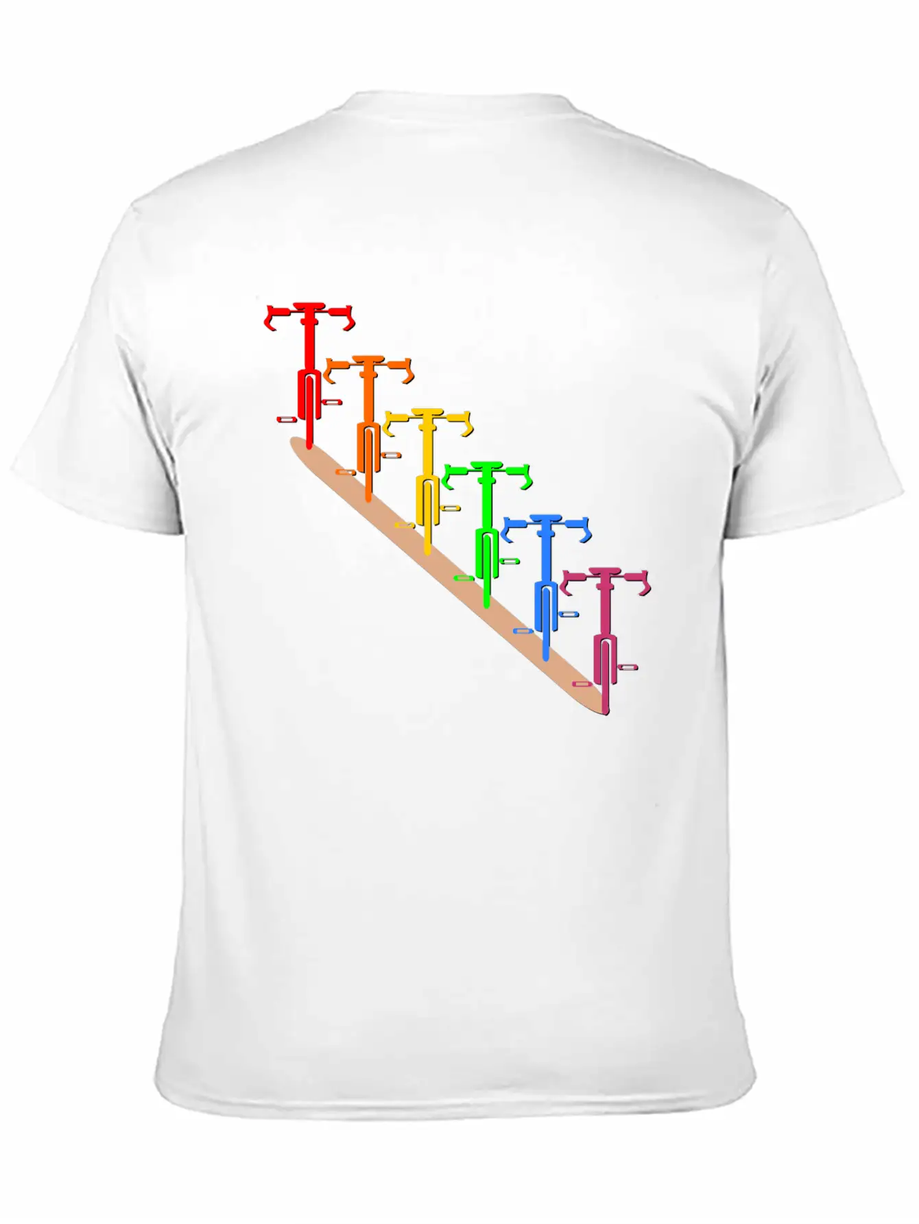 RAINBOW CYCLING Unisex Short Sleeve Soft Cotton T-Shirt – Casual Everyday Wear