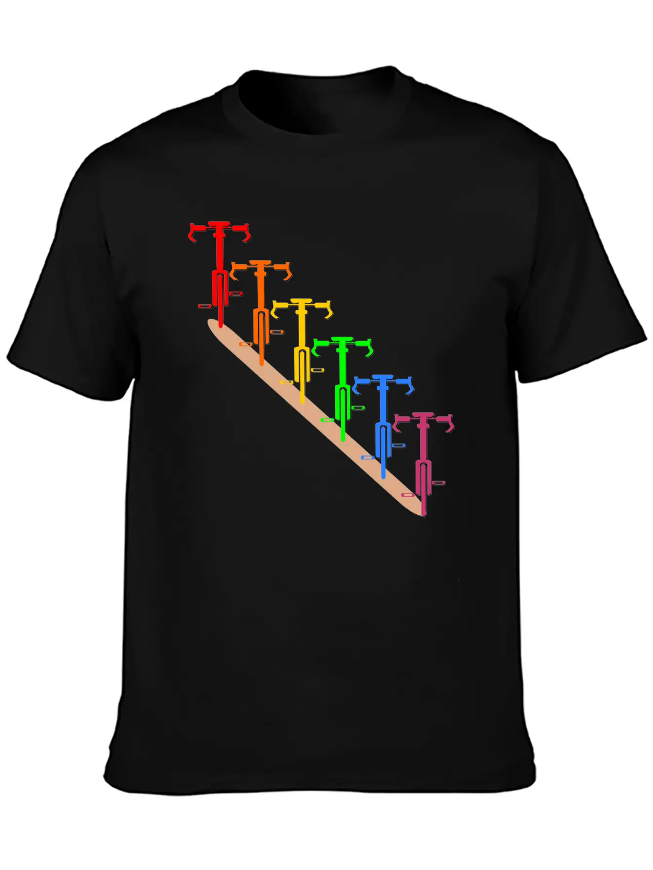 RAINBOW CYCLING Unisex Short Sleeve Soft Cotton T-Shirt – Casual Everyday Wear