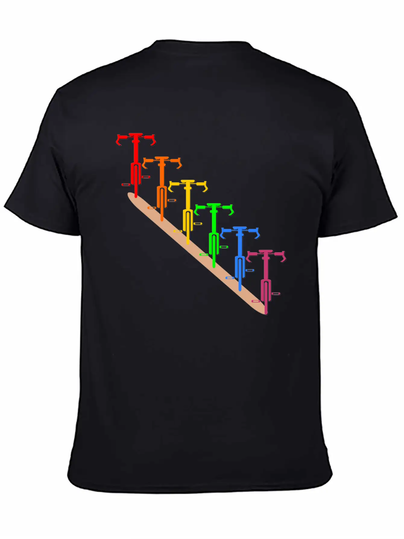 RAINBOW CYCLING Unisex Short Sleeve Soft Cotton T-Shirt – Casual Everyday Wear