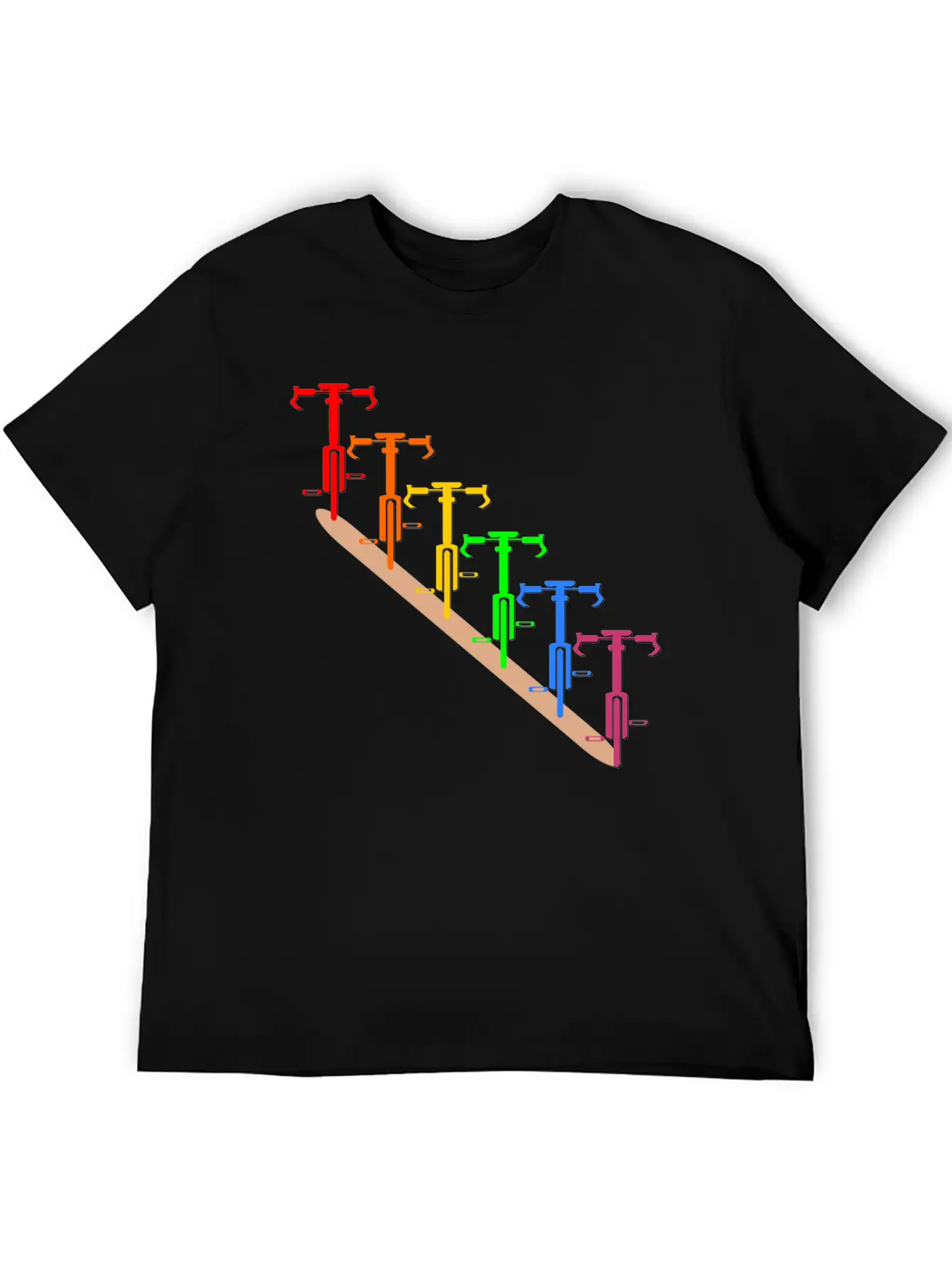 RAINBOW CYCLING Unisex Short Sleeve Soft Cotton T-Shirt – Casual Everyday Wear