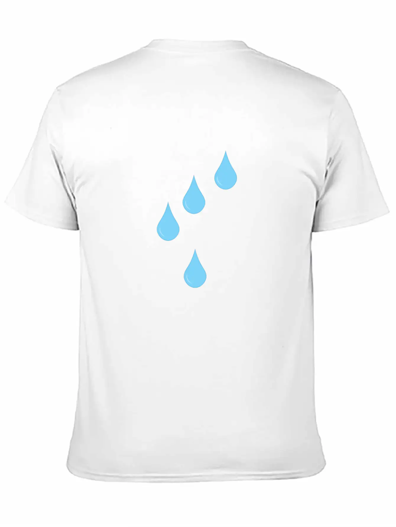 Raindrops Symbol Rain Drops Unisex Short Sleeve Soft Cotton T-Shirt – Casual Everyday Wear