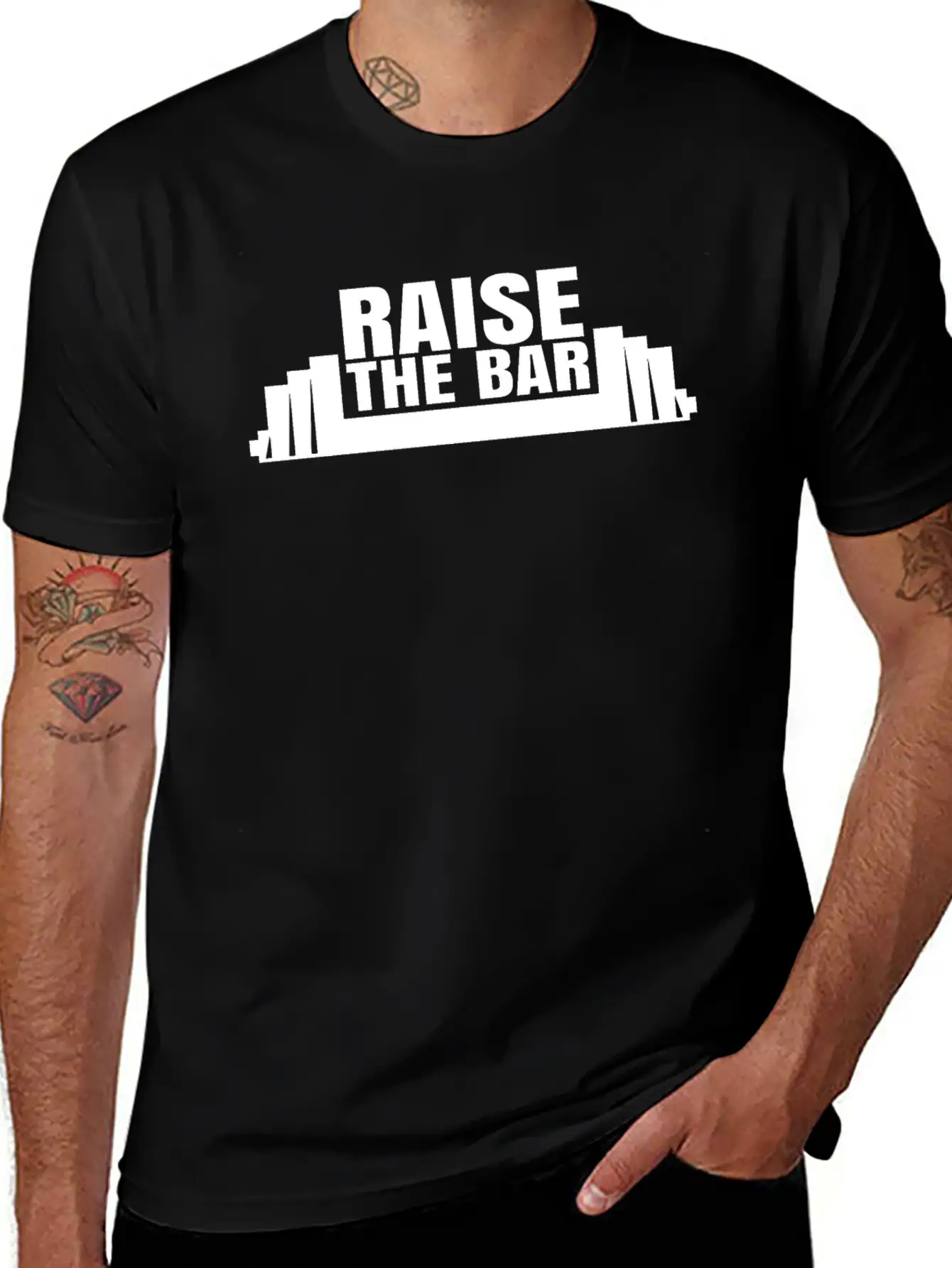 Raise The Bar Stylish Everyday T-Shirt – Unisex Basic Cotton Tee