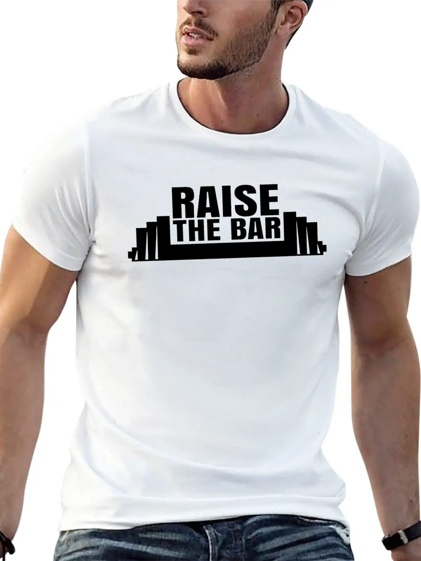 Raise The Bar Stylish Everyday T-Shirt – Unisex Basic Cotton Tee