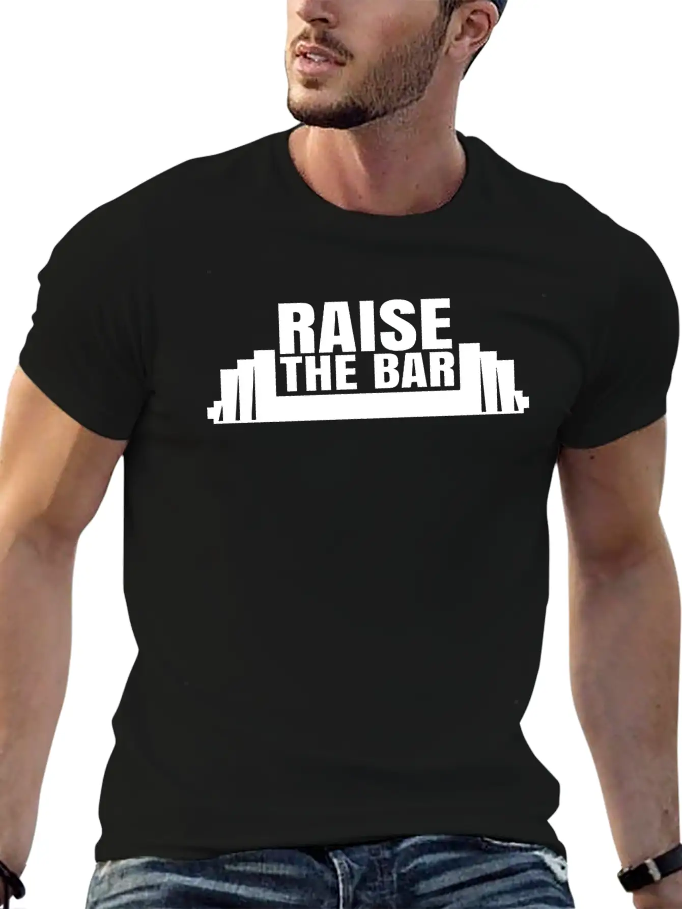 Raise The Bar Stylish Everyday T-Shirt – Unisex Basic Cotton Tee