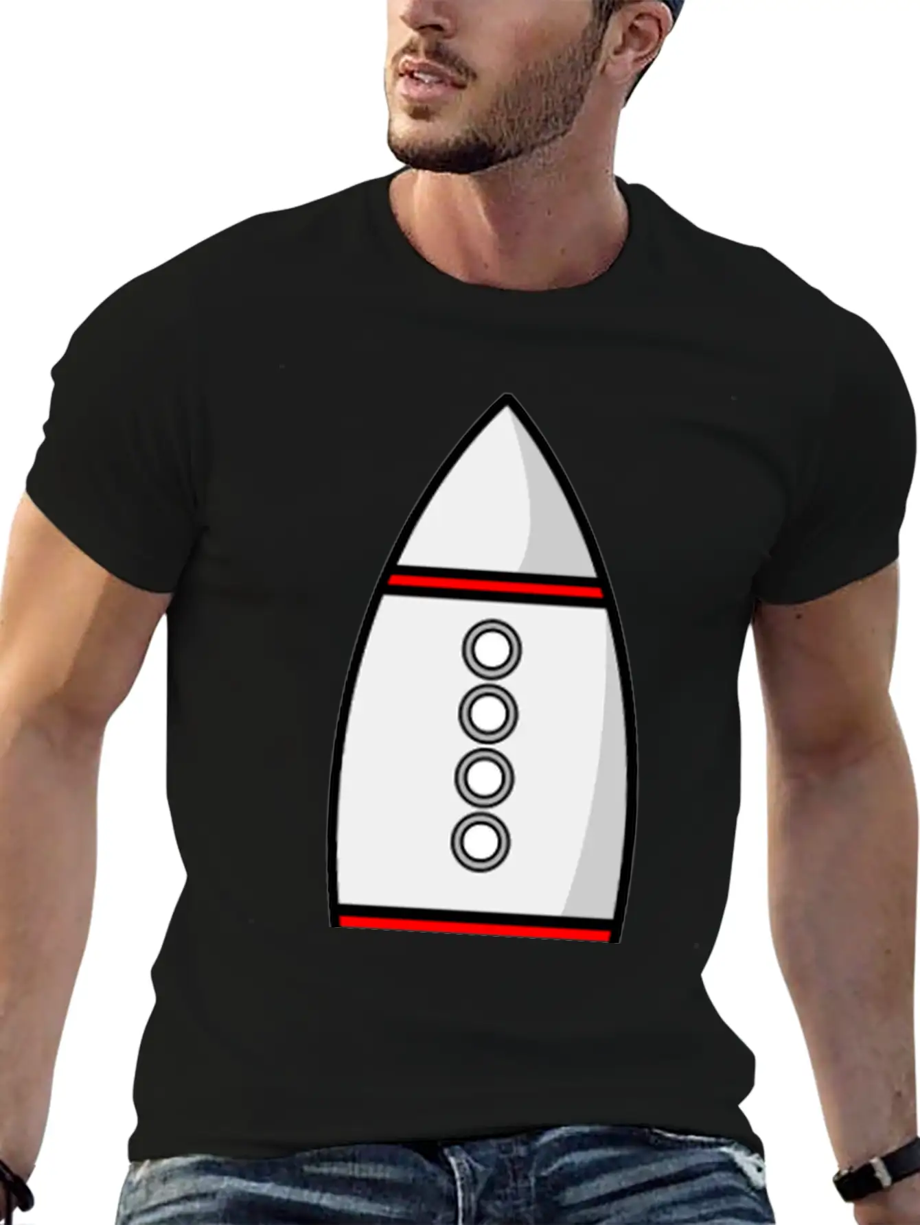 Rakete Rocket Space Shuttle Ufo Raumschiff Mond Mo Comfortable Minimalist Graphic Tee – Summer Style Essential