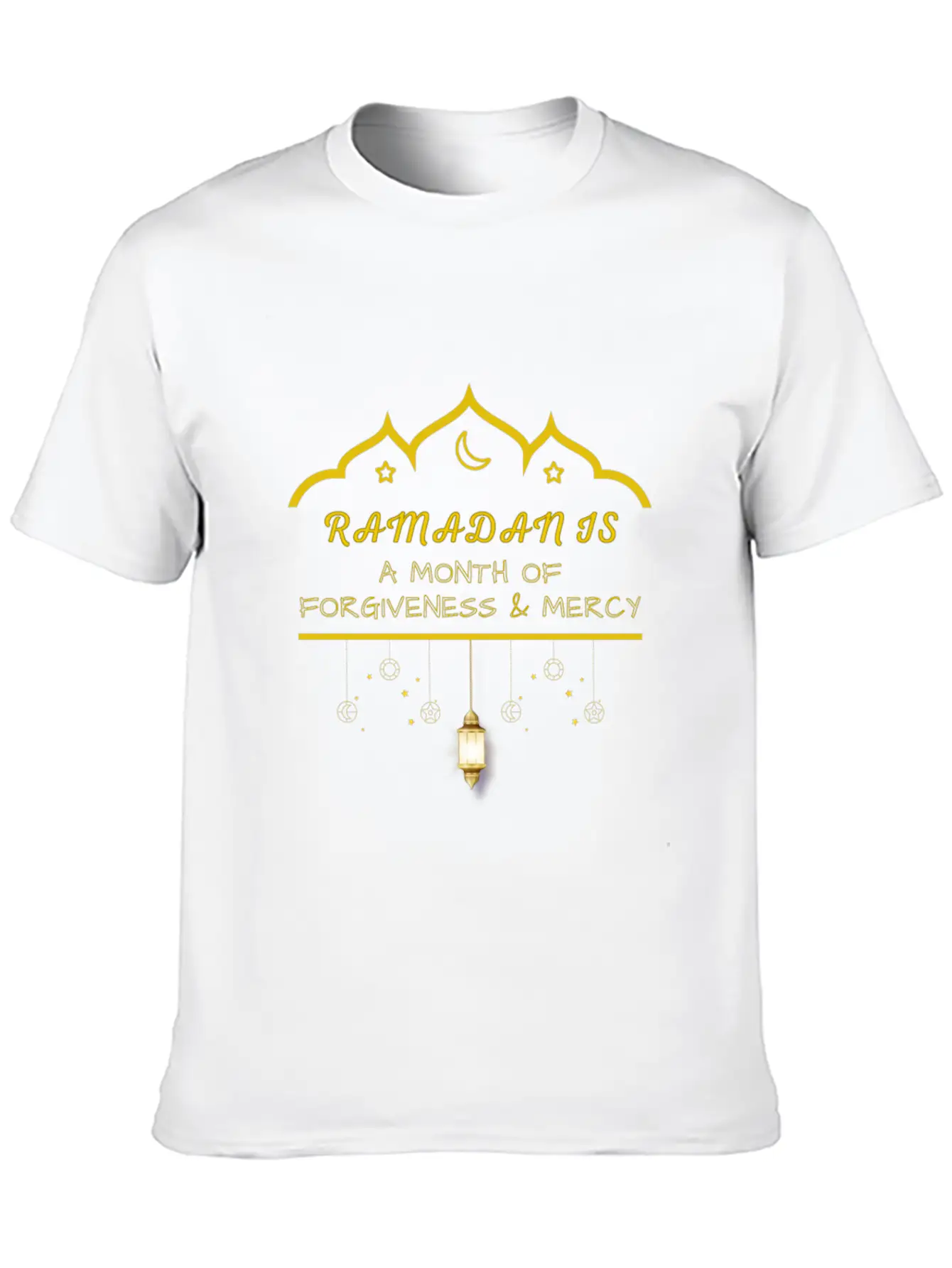 Ramadan Is A Month Of Forgiveness Golden Design Timeless Short Sleeve Tee – Comfy And Minimalist Design