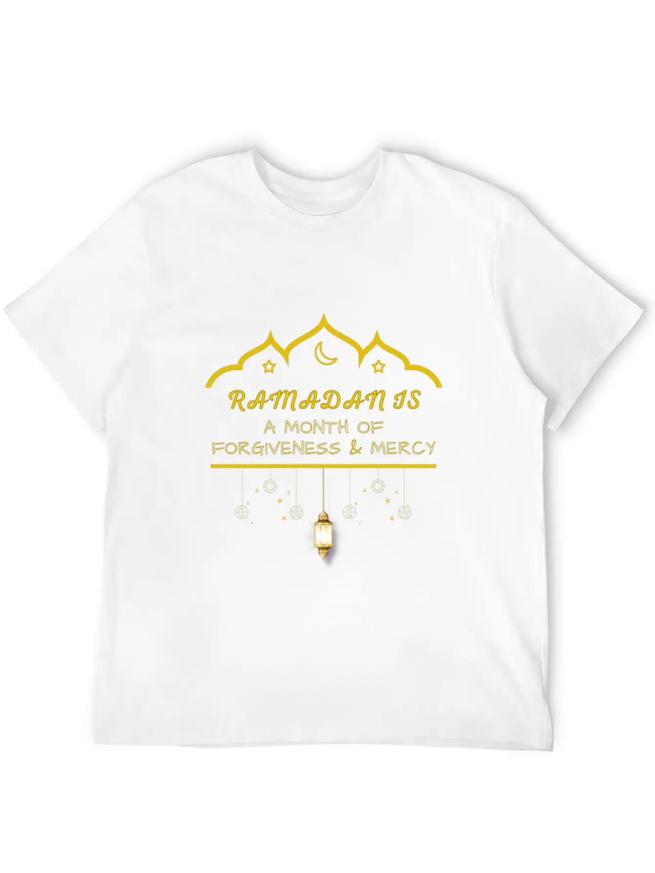 Ramadan Is A Month Of Forgiveness Golden Design Timeless Short Sleeve Tee – Comfy And Minimalist Design