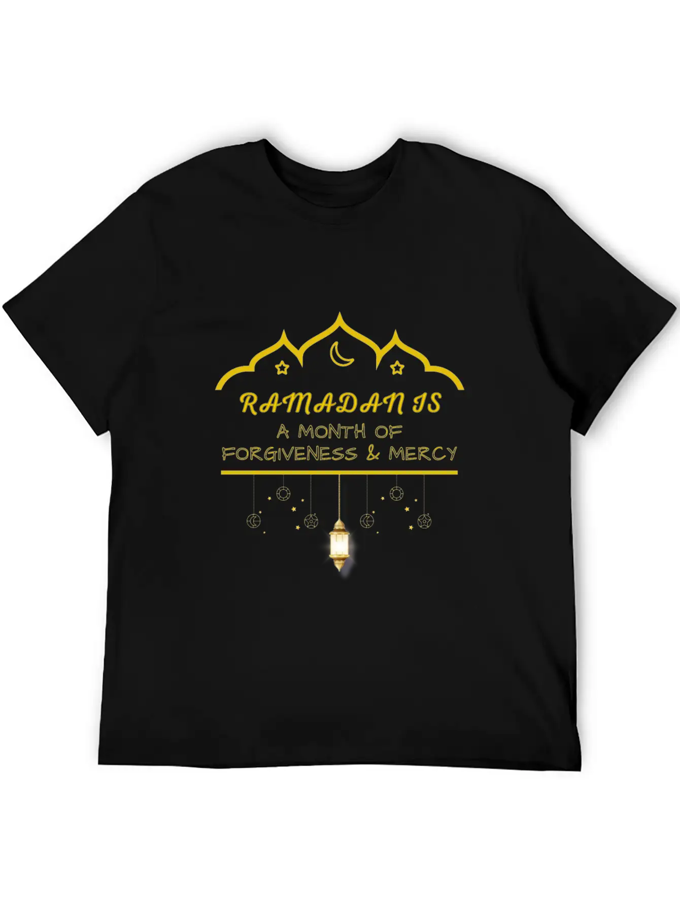 Ramadan Is A Month Of Forgiveness Golden Design Timeless Short Sleeve Tee – Comfy And Minimalist Design
