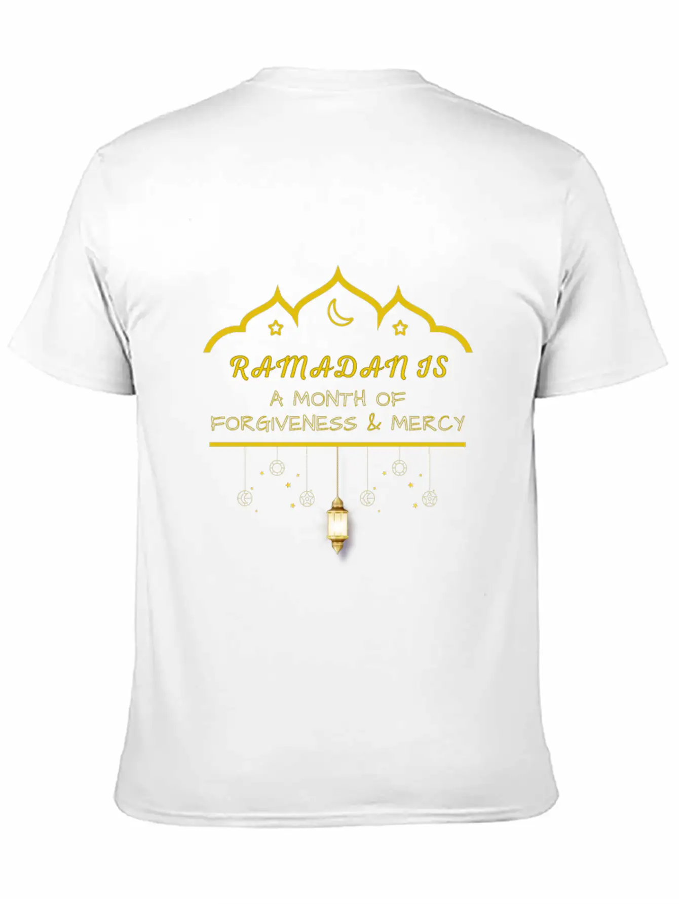 Ramadan Is A Month Of Forgiveness Golden Design Timeless Short Sleeve Tee – Comfy And Minimalist Design