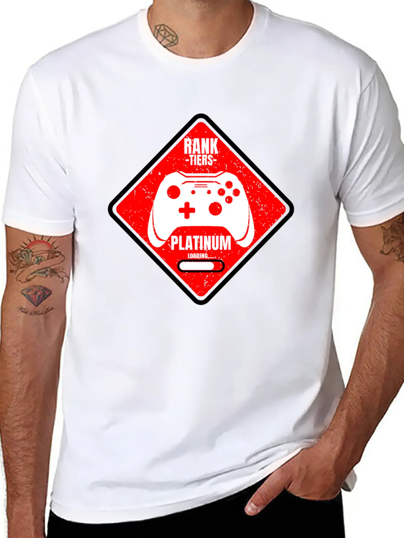 Rank Tiers Platinum Unisex Casual T-Shirt – Clean Design For Daily Comfort