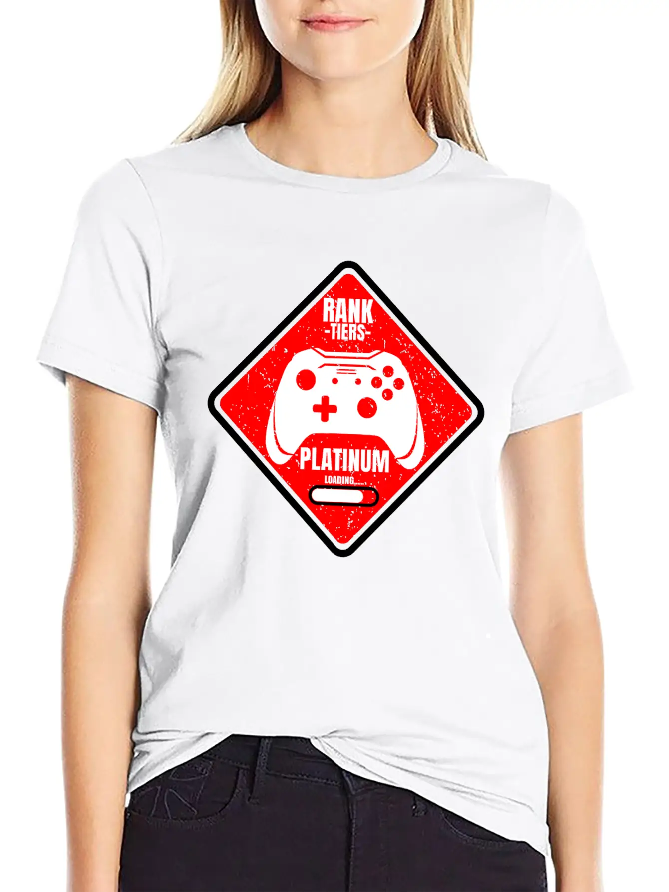 Rank Tiers Platinum Unisex Casual T-Shirt – Clean Design For Daily Comfort