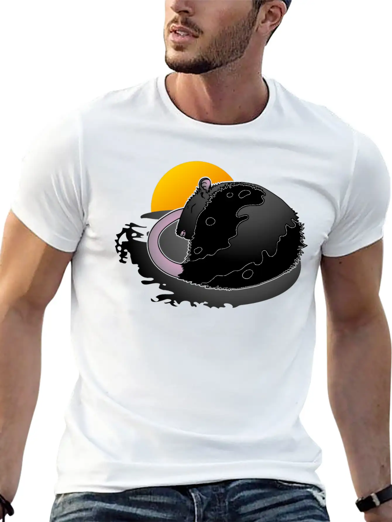 Rat Sleep Unisex Short Sleeve Soft Cotton T-Shirt – Casual Everyday Wear