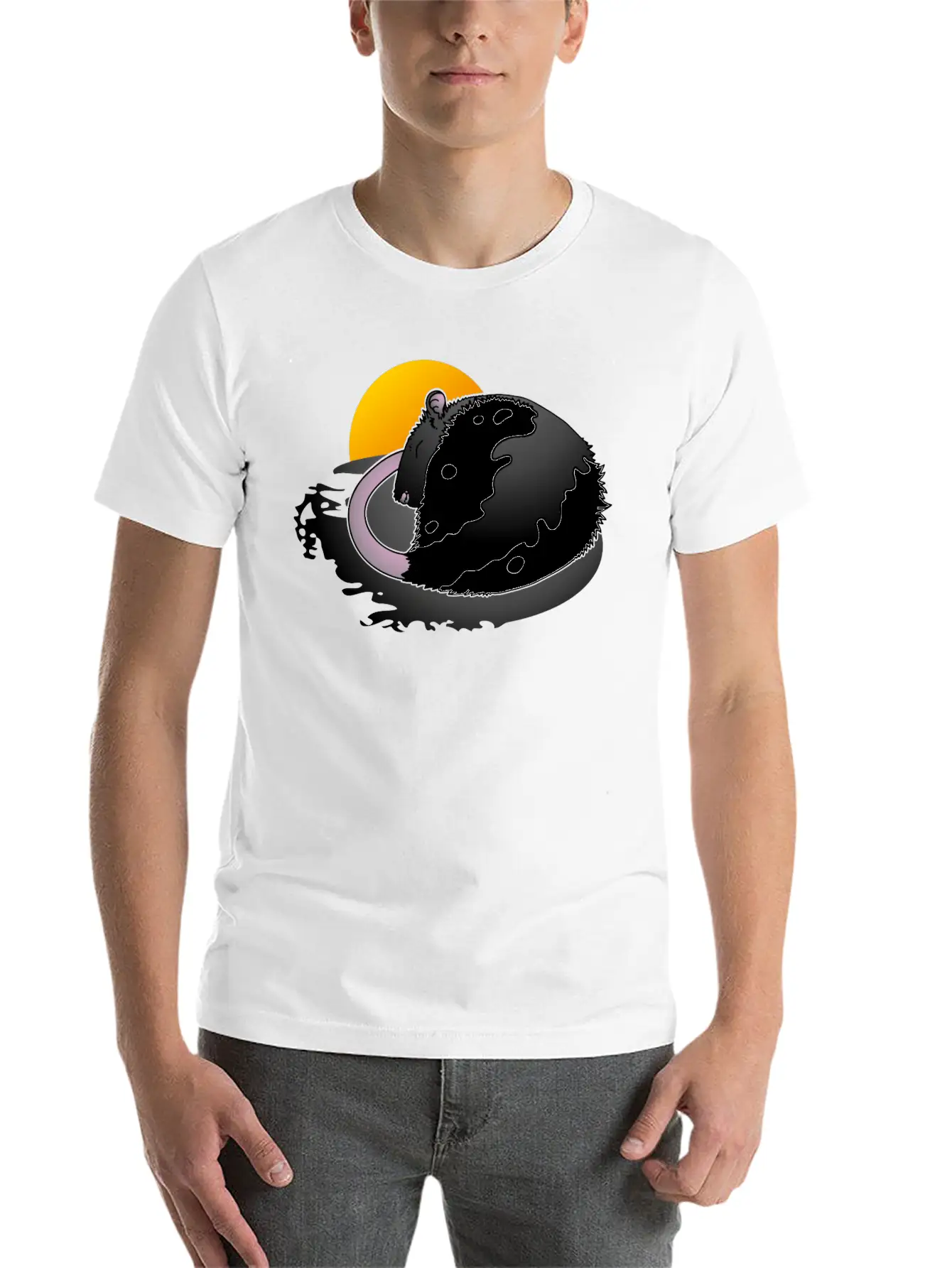 Rat Sleep Unisex Short Sleeve Soft Cotton T-Shirt – Casual Everyday Wear