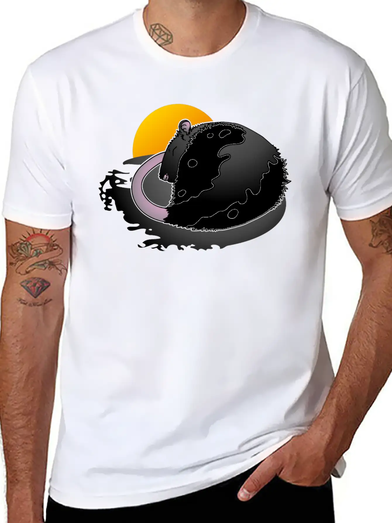 Rat Sleep Unisex Short Sleeve Soft Cotton T-Shirt – Casual Everyday Wear