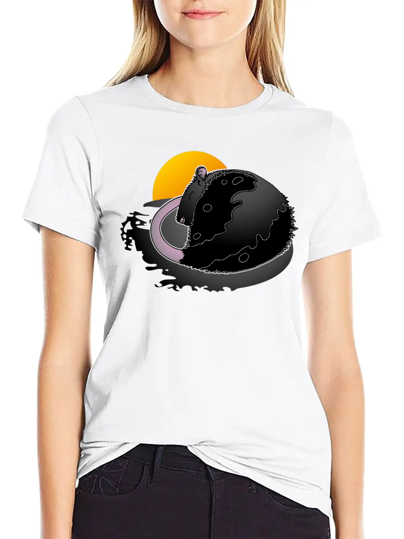 Rat Sleep Unisex Short Sleeve Soft Cotton T-Shirt – Casual Everyday Wear