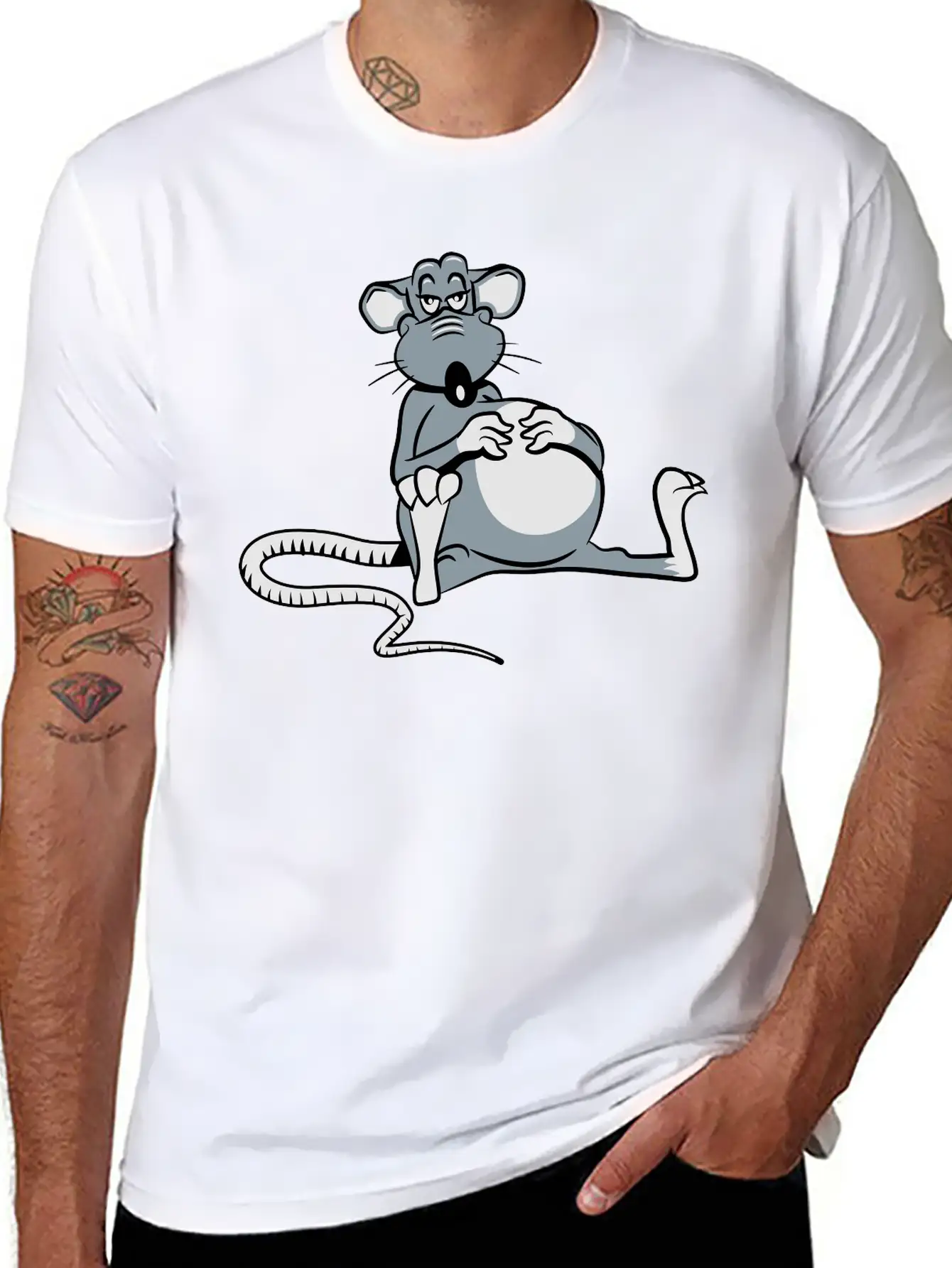 Rat Tired Tired Timeless Short Sleeve Tee – Comfy And Minimalist Design