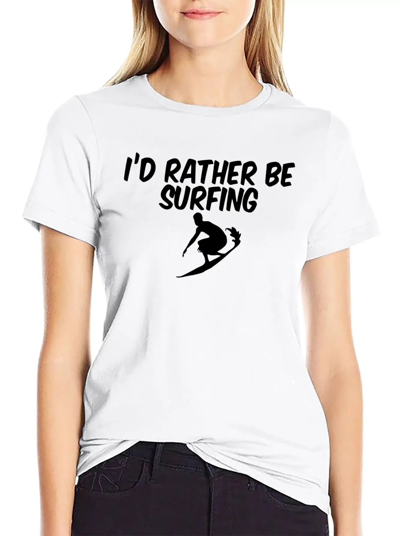 RATHER BE SURFING Stylish Everyday T-Shirt – Unisex Basic Cotton Tee