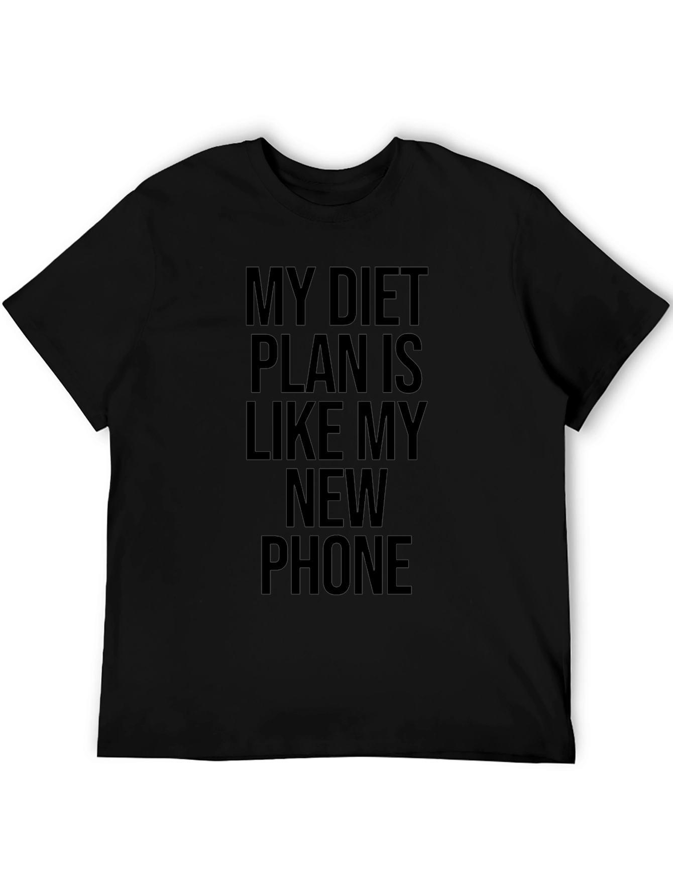 Funny Diet Plan T-Shirt - New Phone Meme