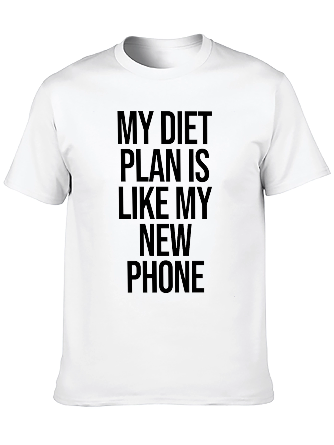 Funny Diet Plan T-Shirt - New Phone Meme