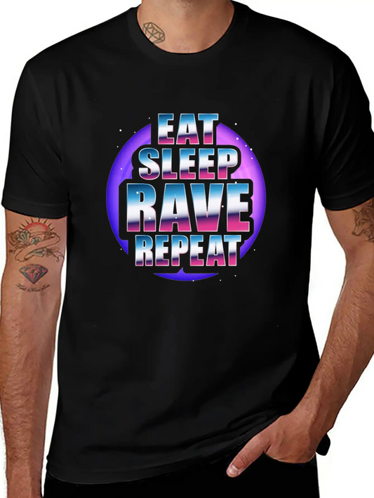 Rave Techno Disco EDM And Hardstyle Dj Designs Unisex Short Sleeve Soft Cotton T-Shirt – Casual Everyday Wear