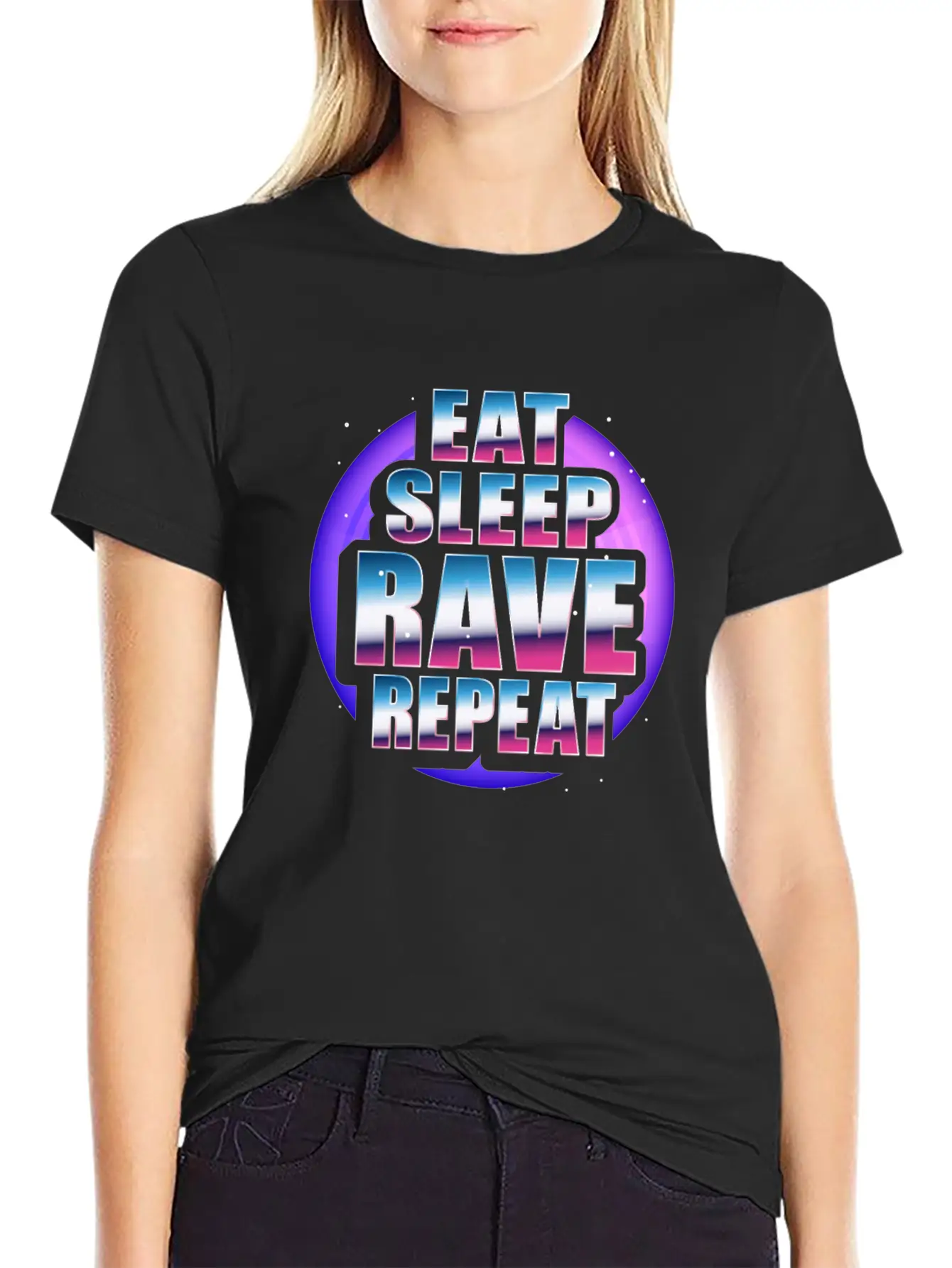 Rave Techno Disco EDM And Hardstyle Dj Designs Unisex Short Sleeve Soft Cotton T-Shirt – Casual Everyday Wear