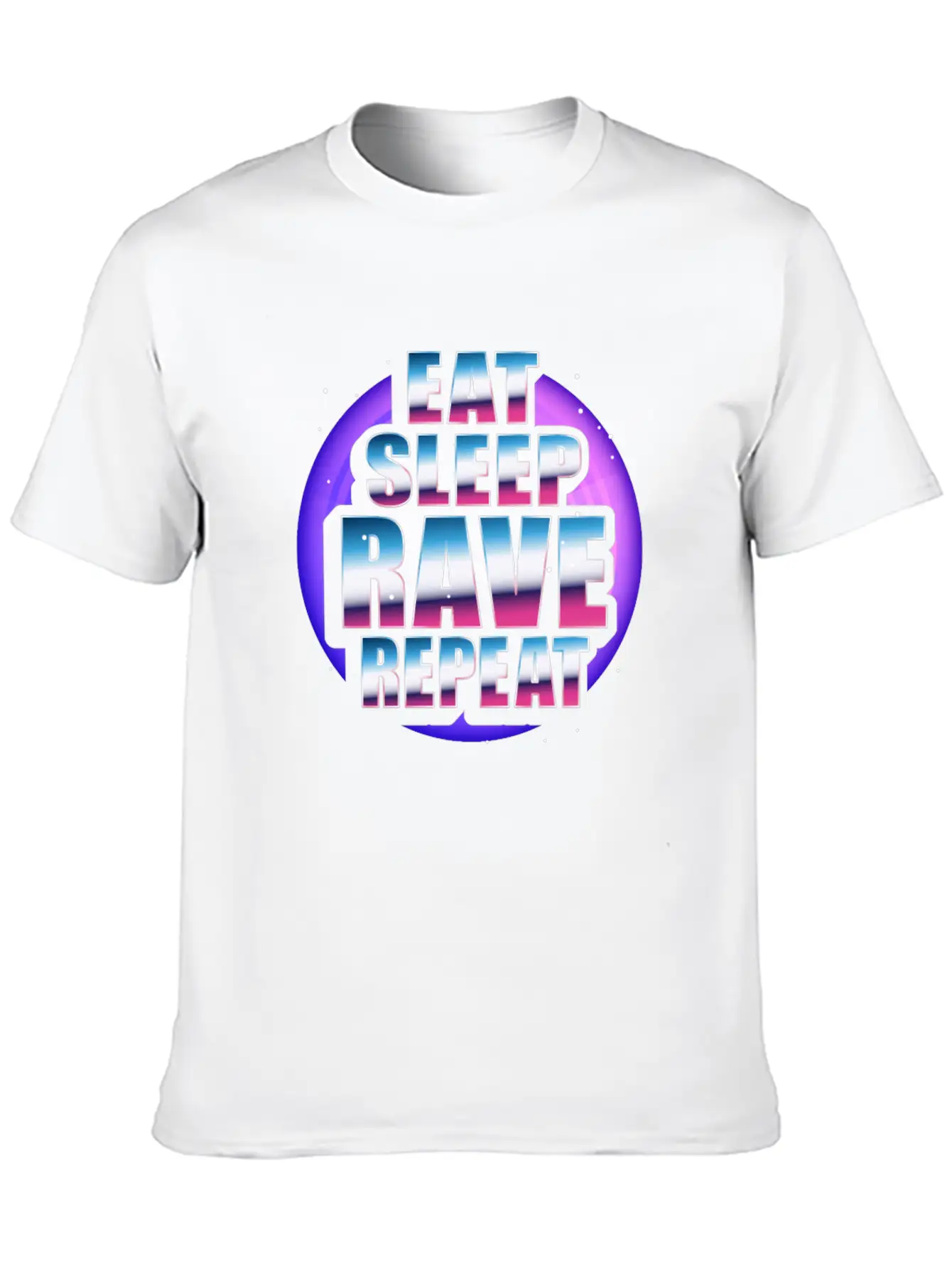 Rave Techno Disco EDM And Hardstyle Dj Designs Unisex Short Sleeve Soft Cotton T-Shirt – Casual Everyday Wear