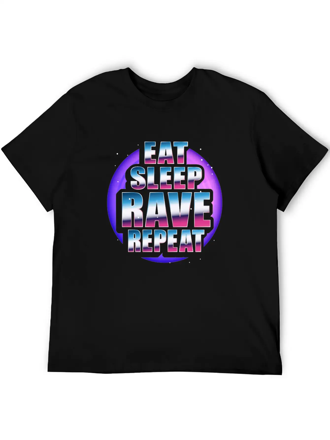 Rave Techno Disco EDM And Hardstyle Dj Designs Unisex Short Sleeve Soft Cotton T-Shirt – Casual Everyday Wear