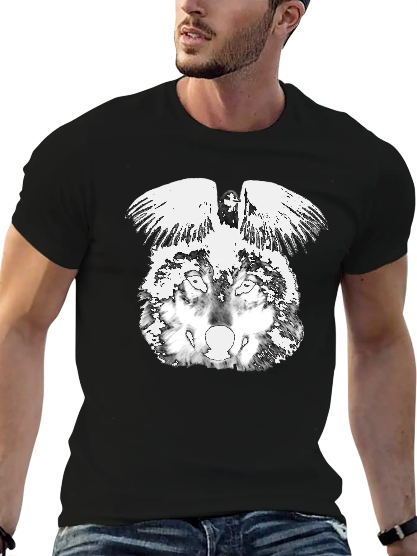 Raven In The Wolf Timeless Short Sleeve Tee – Comfy And Minimalist Design