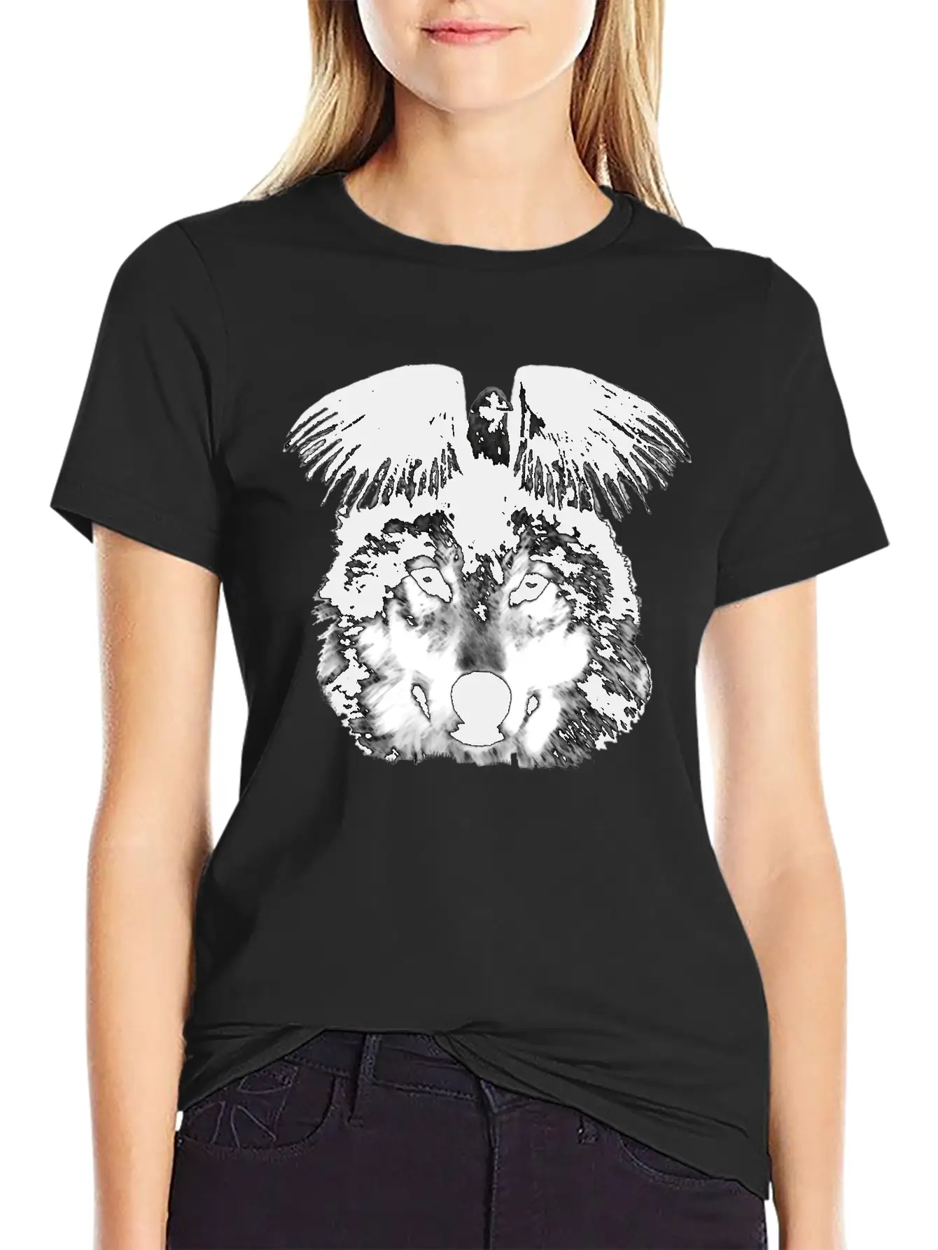 Raven In The Wolf Timeless Short Sleeve Tee – Comfy And Minimalist Design