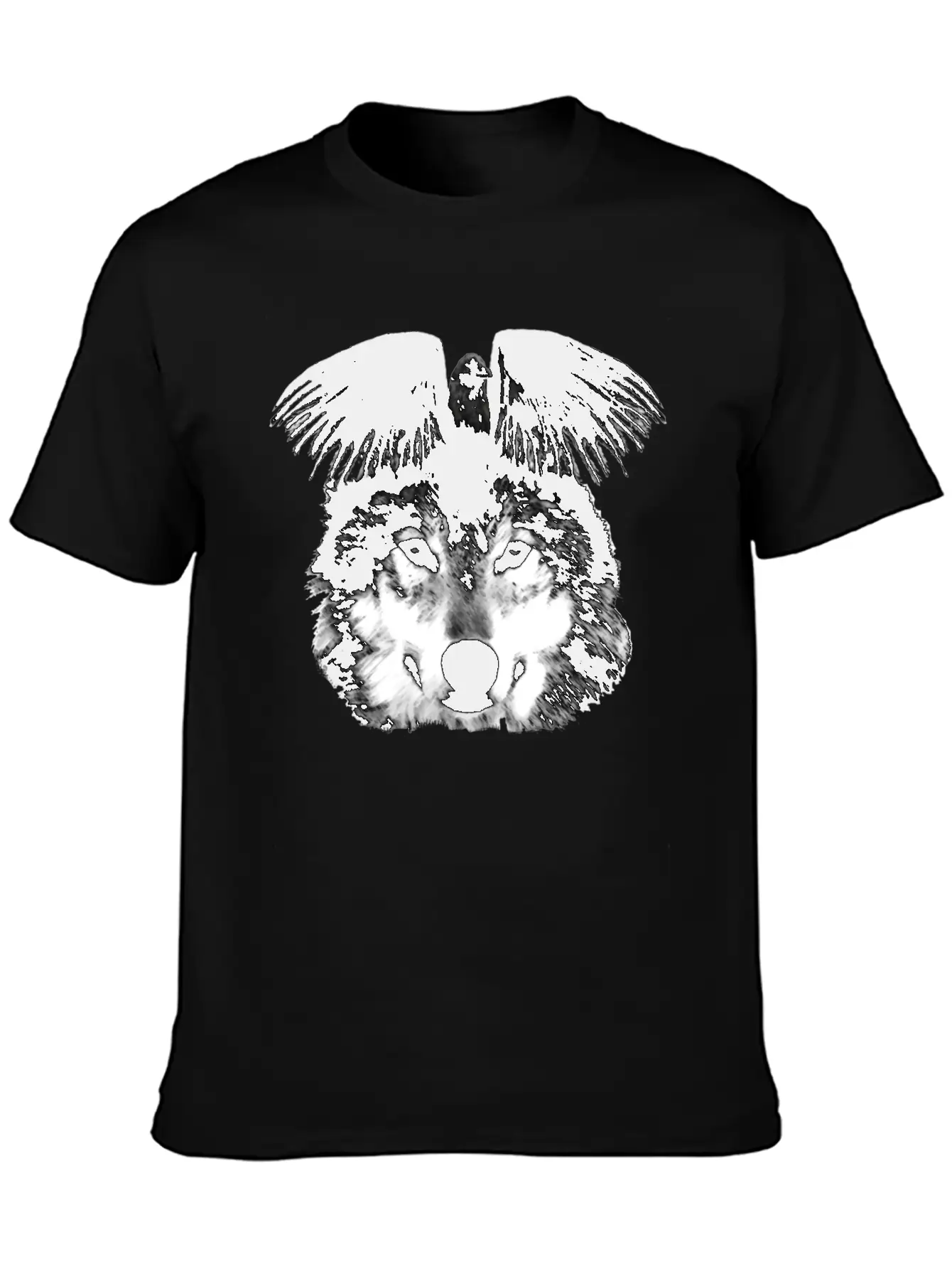 Raven In The Wolf Timeless Short Sleeve Tee – Comfy And Minimalist Design