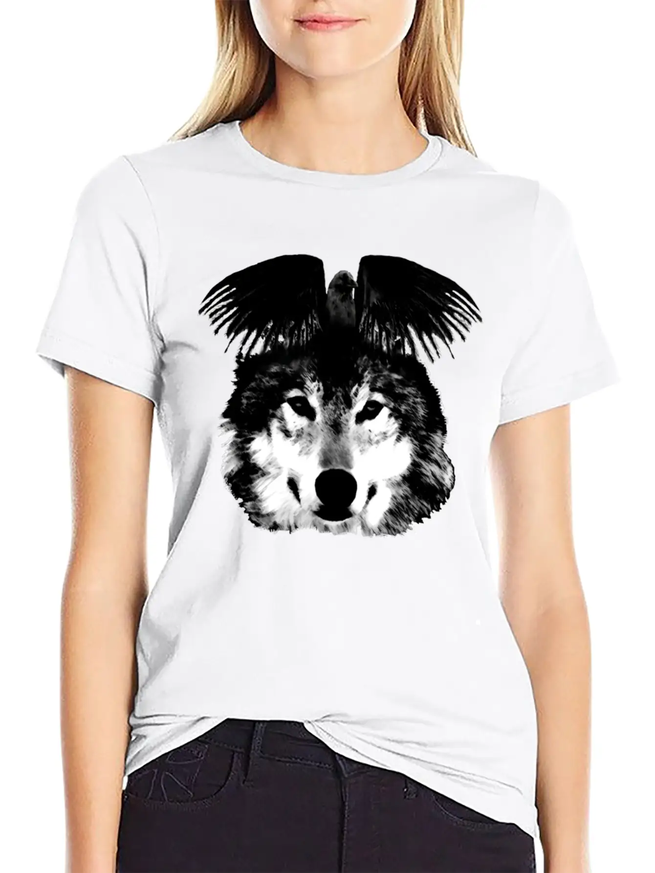 Raven In The Wolf Timeless Short Sleeve Tee – Comfy And Minimalist Design