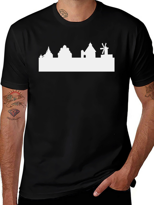Cityscape Graphic Tee - Soft Cotton Blend Stylish & Comfortable