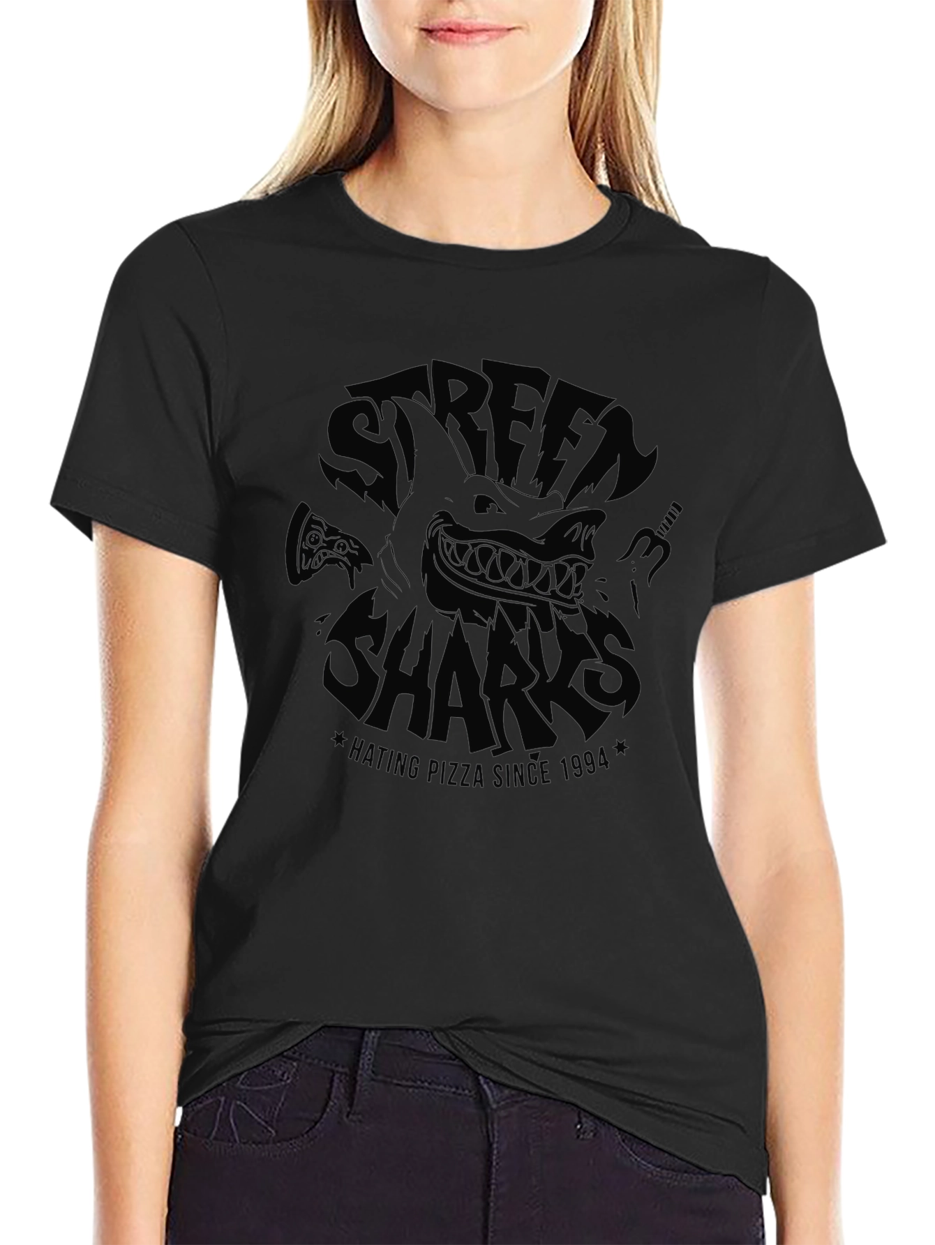 Street Sharks Hating Pizza Since 1994 T-Shirt
