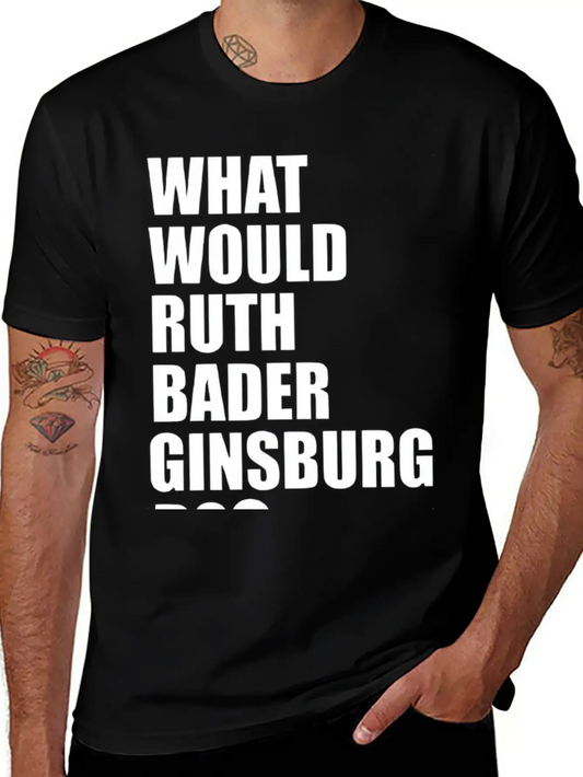 Rbg Feminist Notorious R B G Unisex Short Sleeve Soft Cotton T-Shirt – Casual Everyday Wear