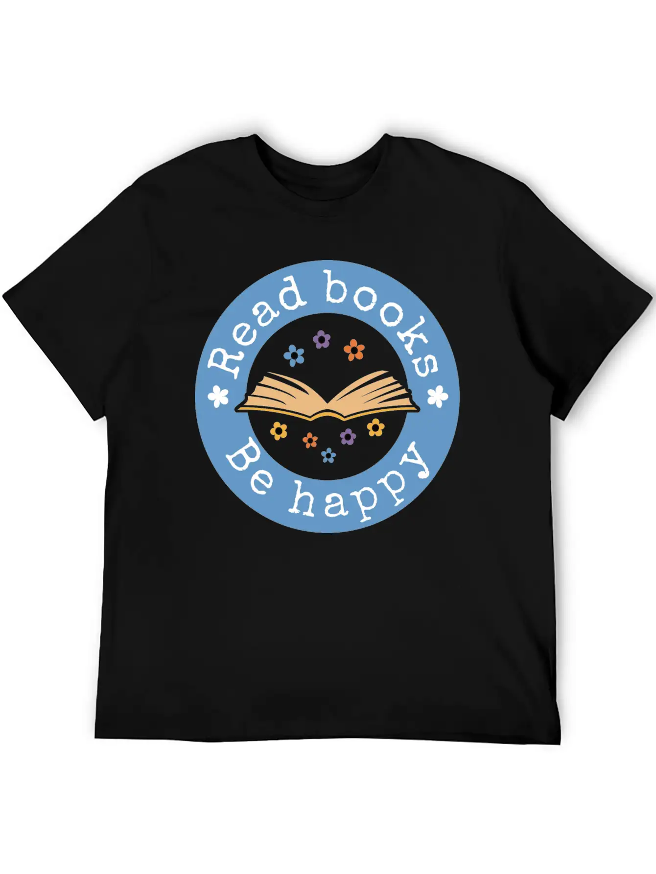 Read Books Be Happy Basic Graphic T-Shirt – Daily Comfort In Soft Cotton