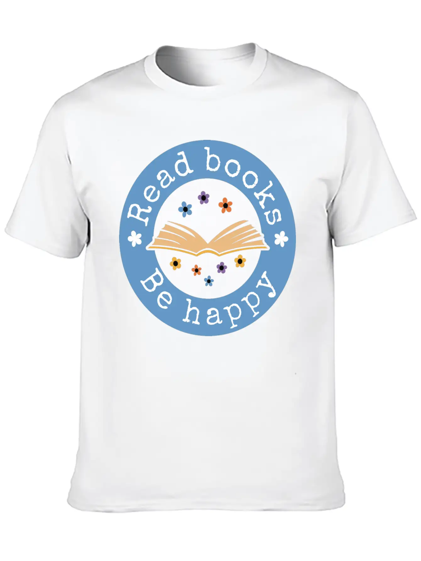 Read Books Be Happy Basic Graphic T-Shirt – Daily Comfort In Soft Cotton
