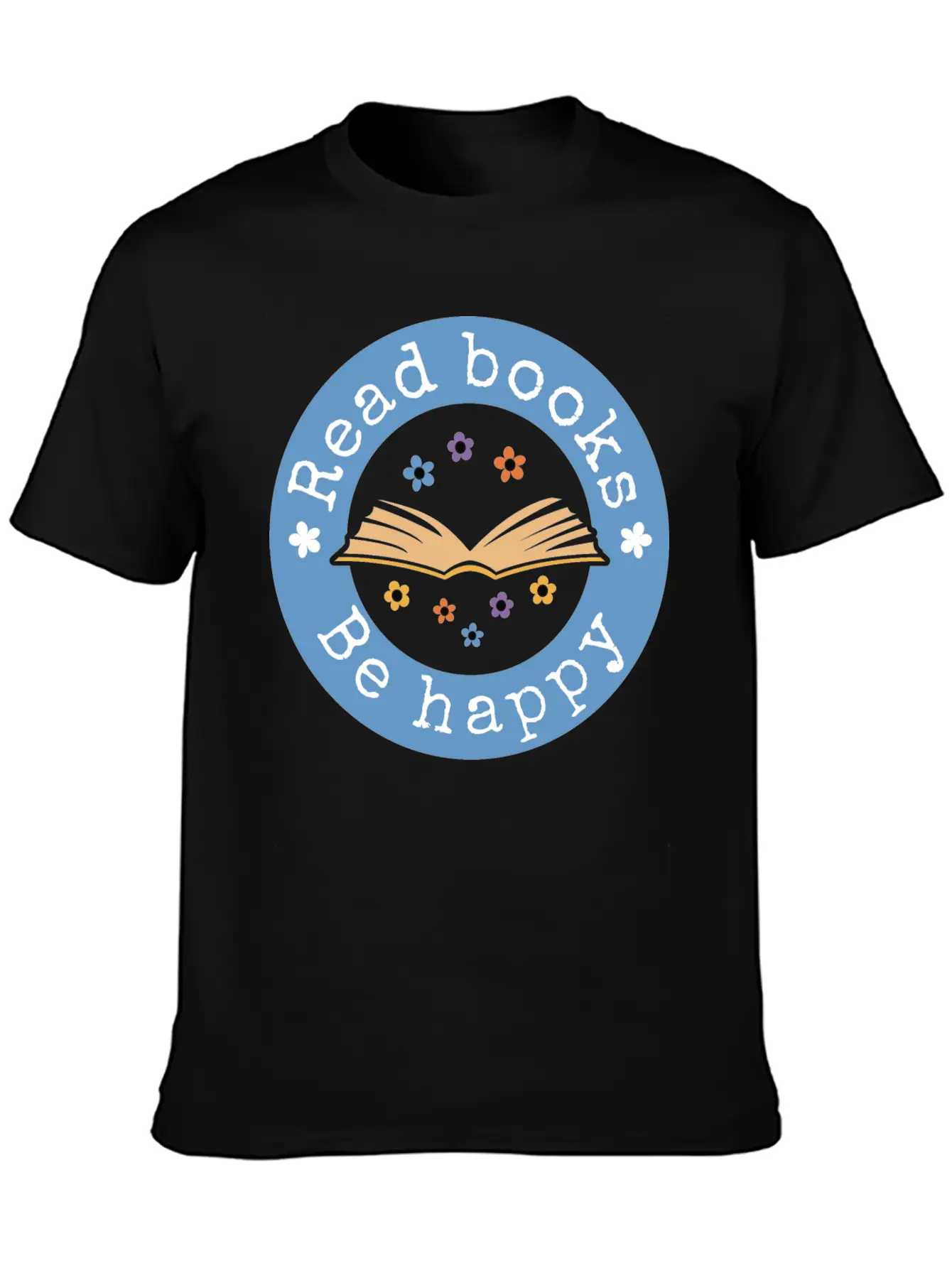 Read Books Be Happy Basic Graphic T-Shirt – Daily Comfort In Soft Cotton