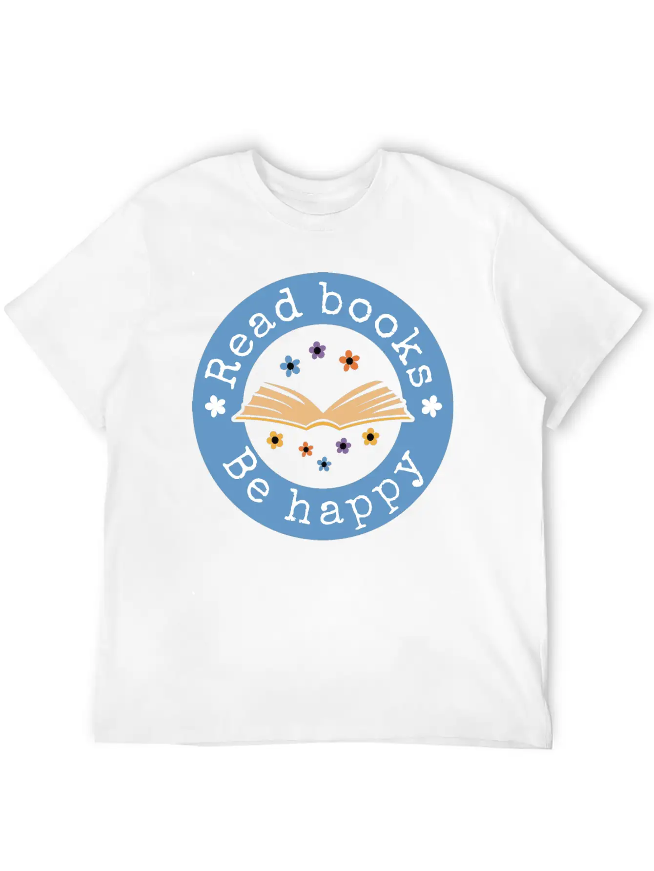 Read Books Be Happy Basic Graphic T-Shirt – Daily Comfort In Soft Cotton