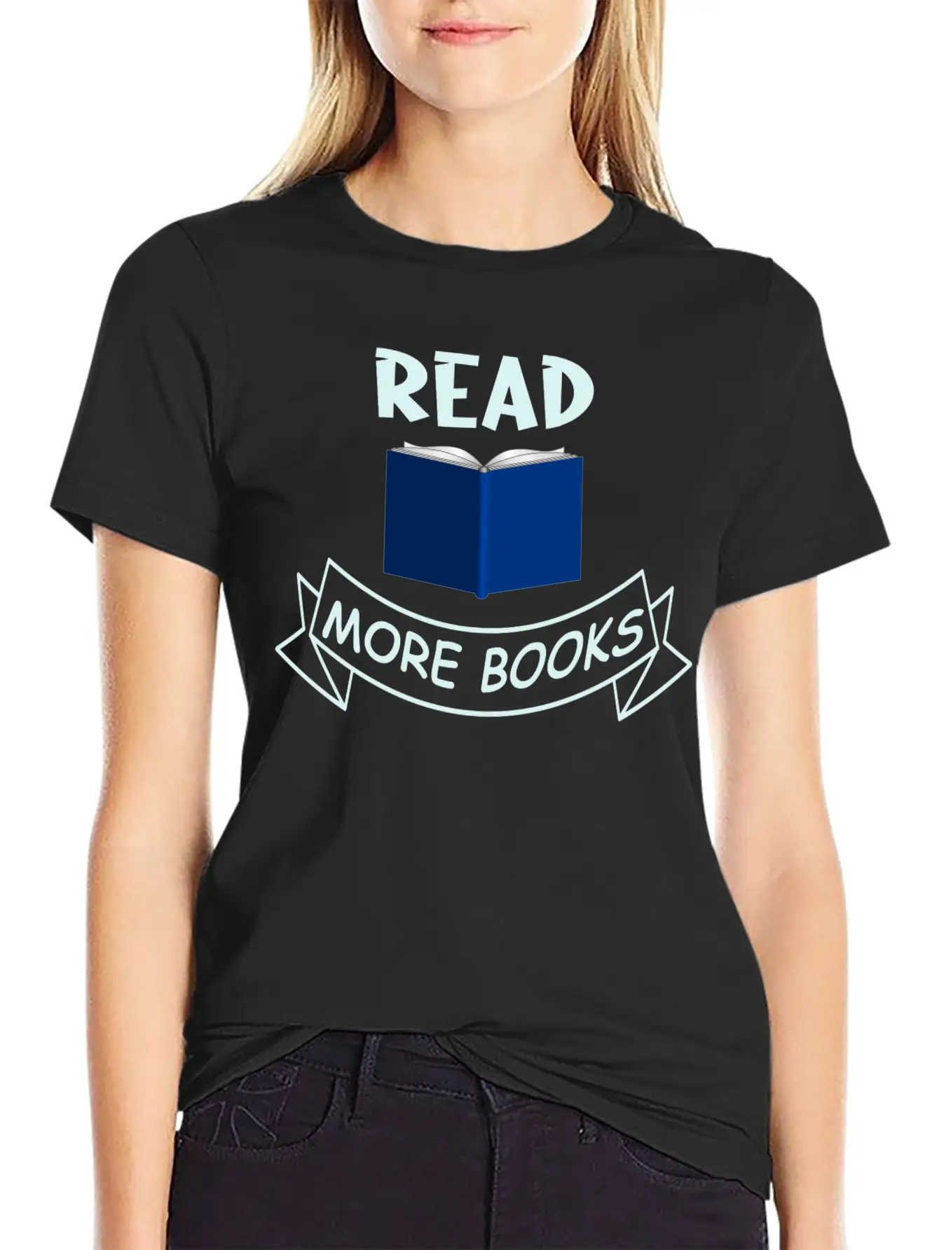 READ MORE BOOKS Basic Graphic T-Shirt – Daily Comfort In Soft Cotton