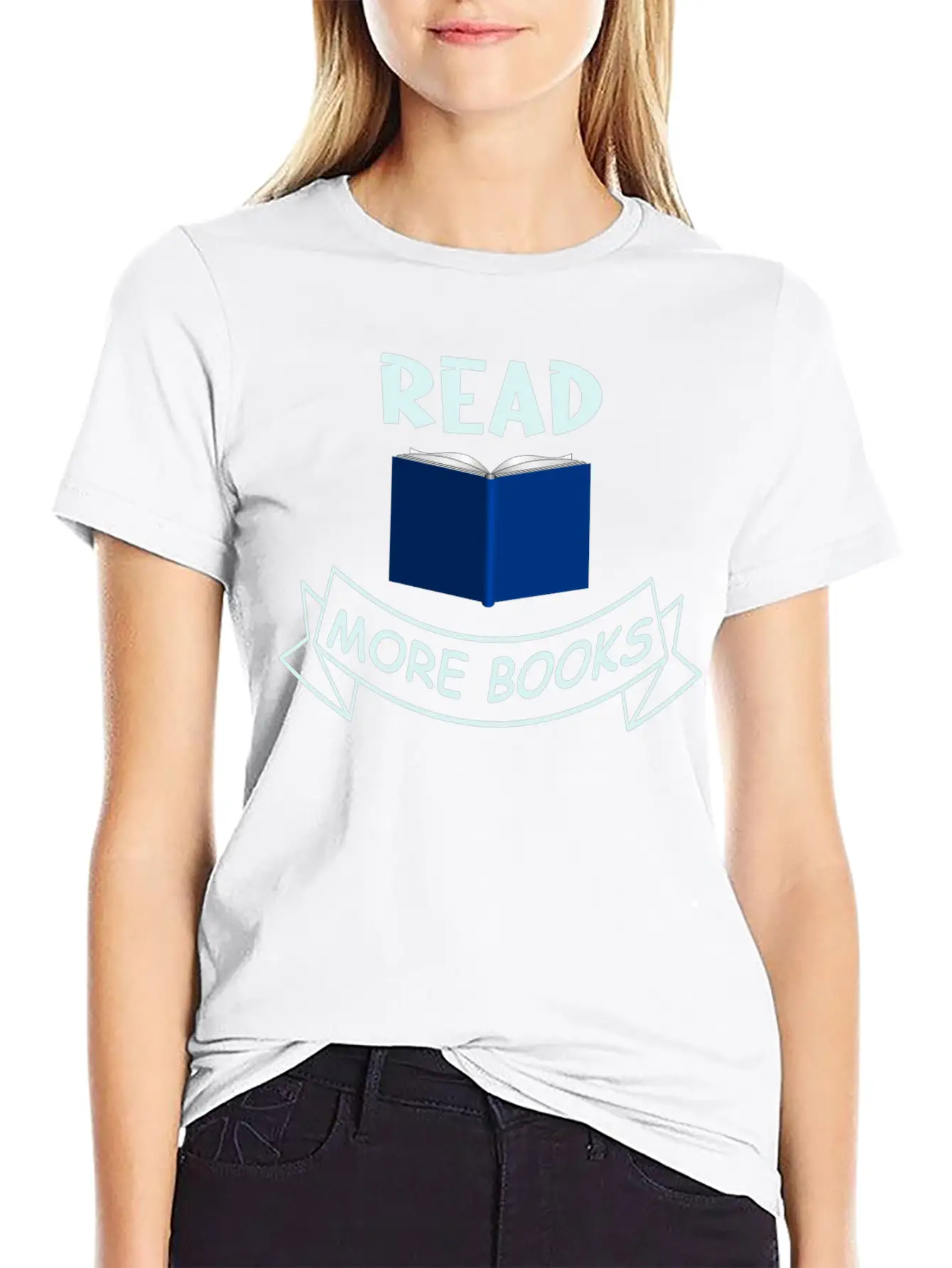 READ MORE BOOKS Basic Graphic T-Shirt – Daily Comfort In Soft Cotton