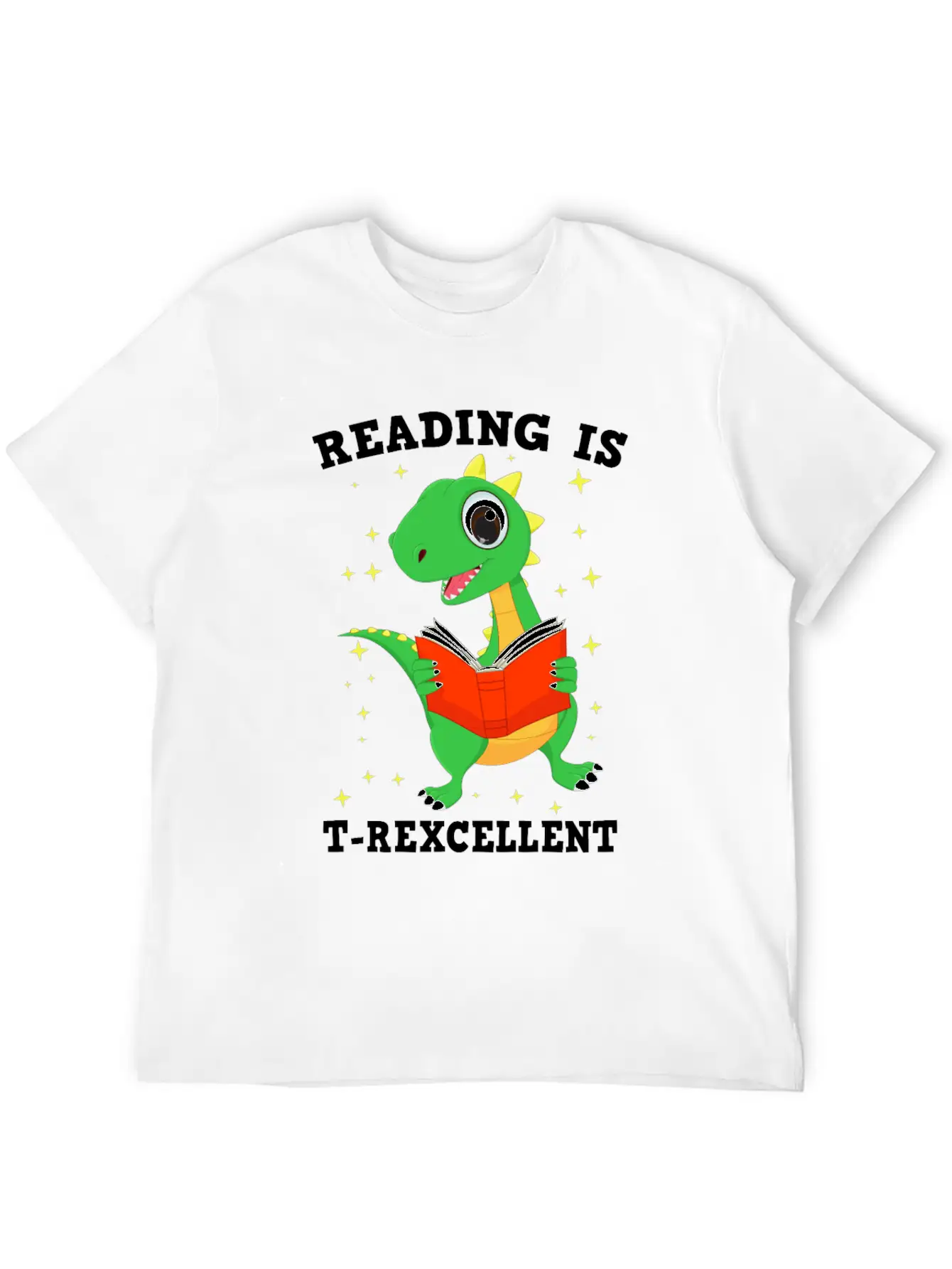 Reading Is T Rexcellent Stylish Everyday T-Shirt – Unisex Basic Cotton Tee