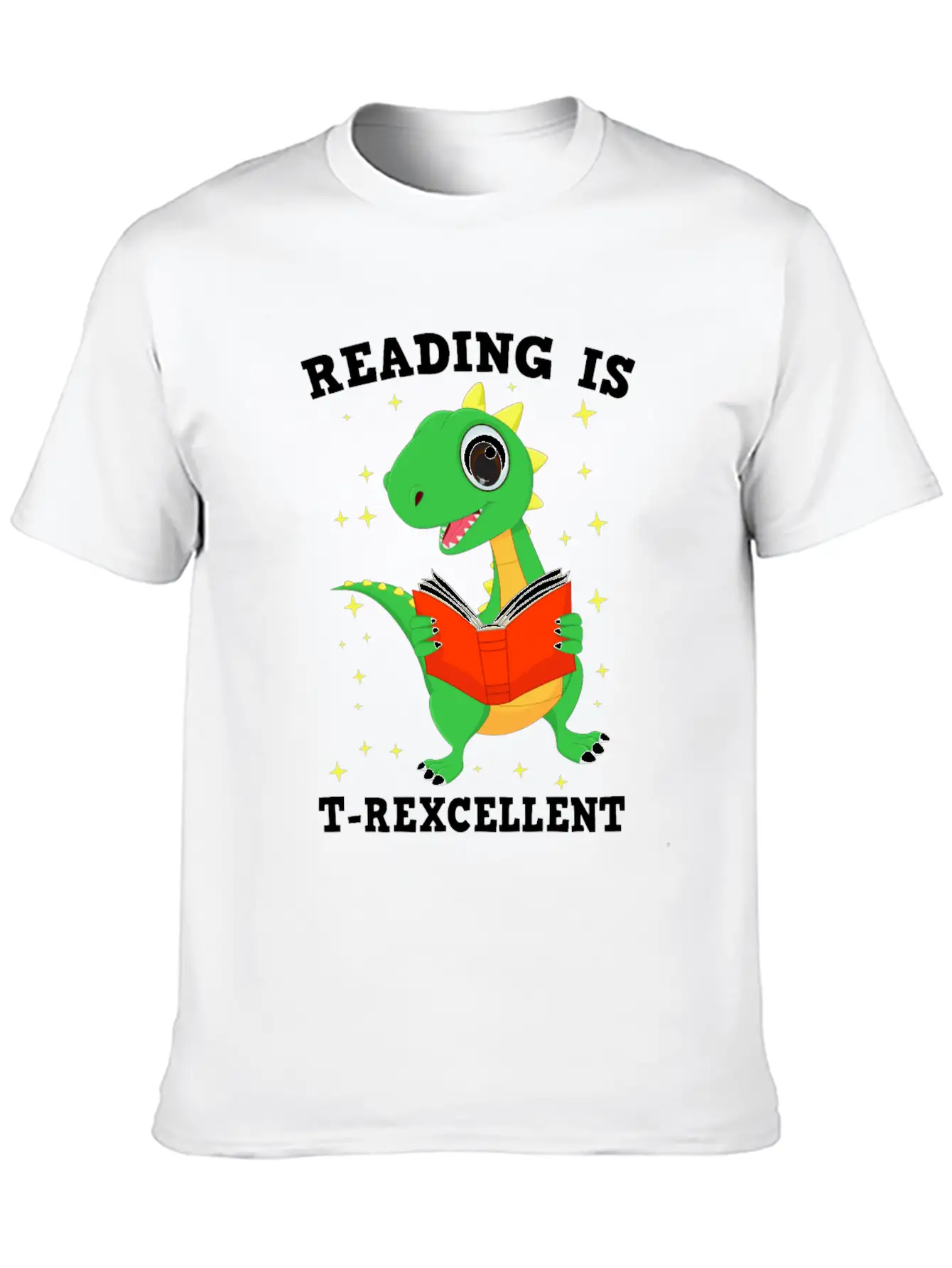 Reading Is T Rexcellent Stylish Everyday T-Shirt – Unisex Basic Cotton Tee