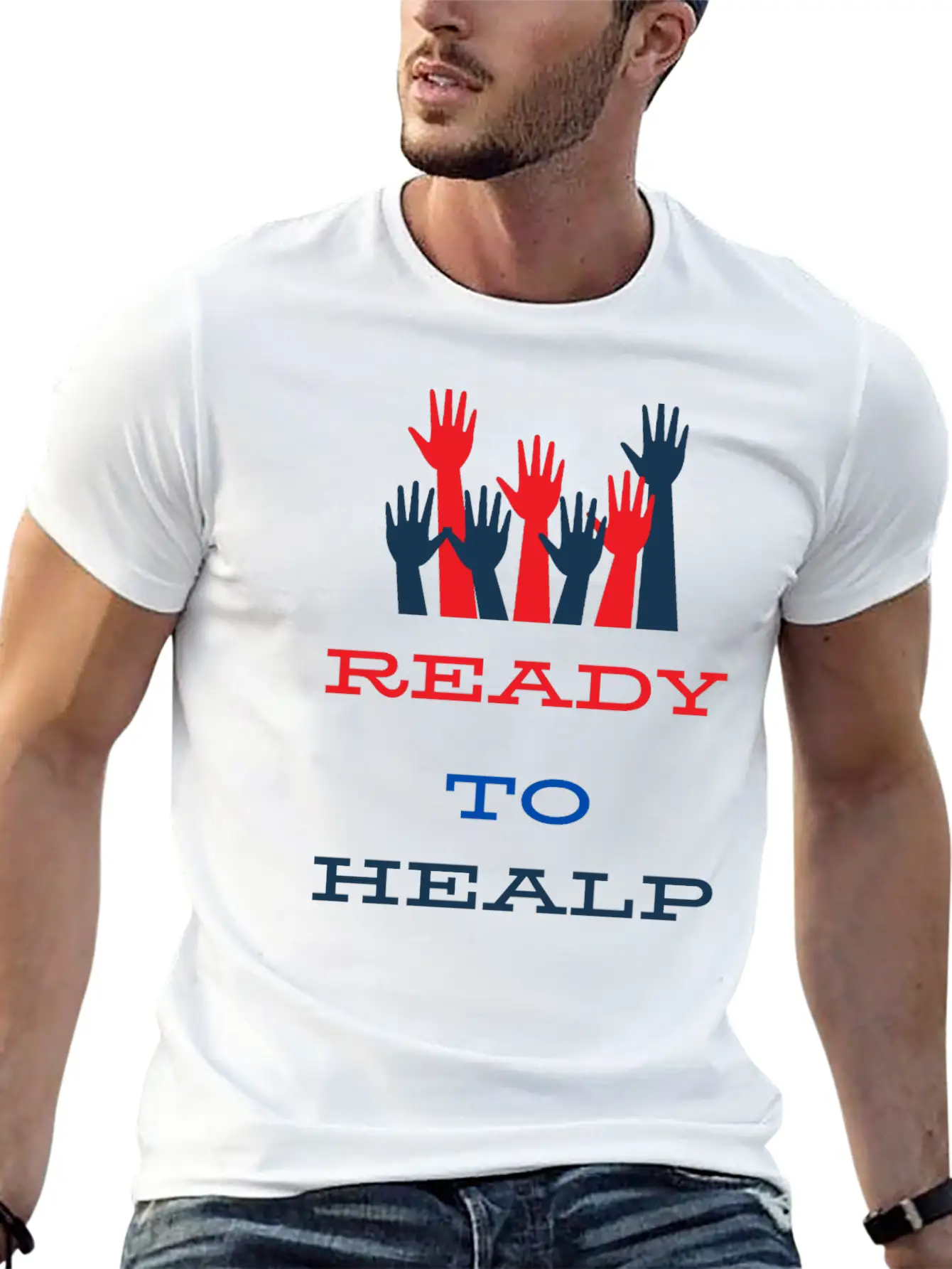 Ready To Healp Essential Unisex Summer Tee – Soft Cotton Casual Fit