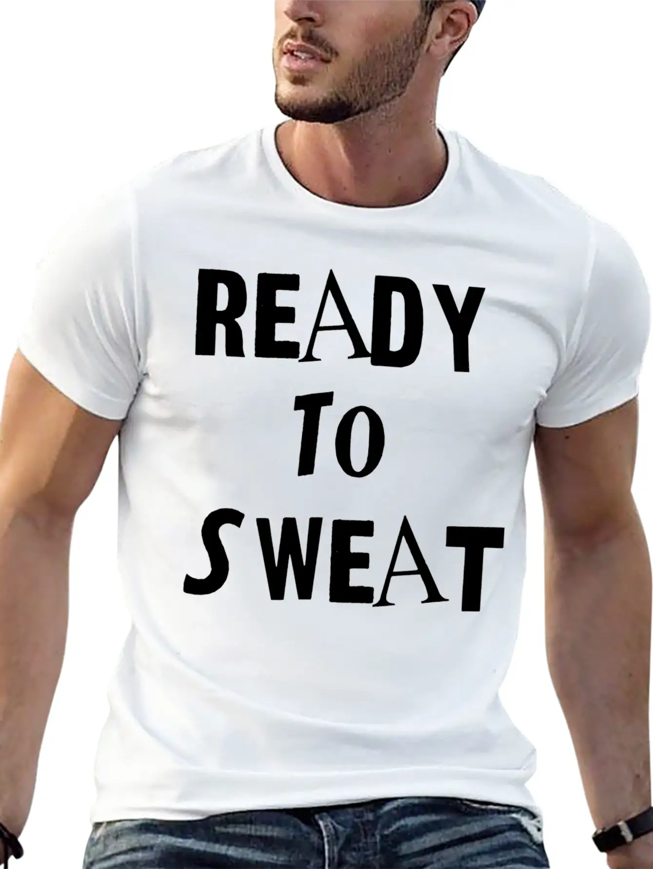 Ready To Sweat Sports Exercise Timeless Short Sleeve Tee – Comfy And Minimalist Design