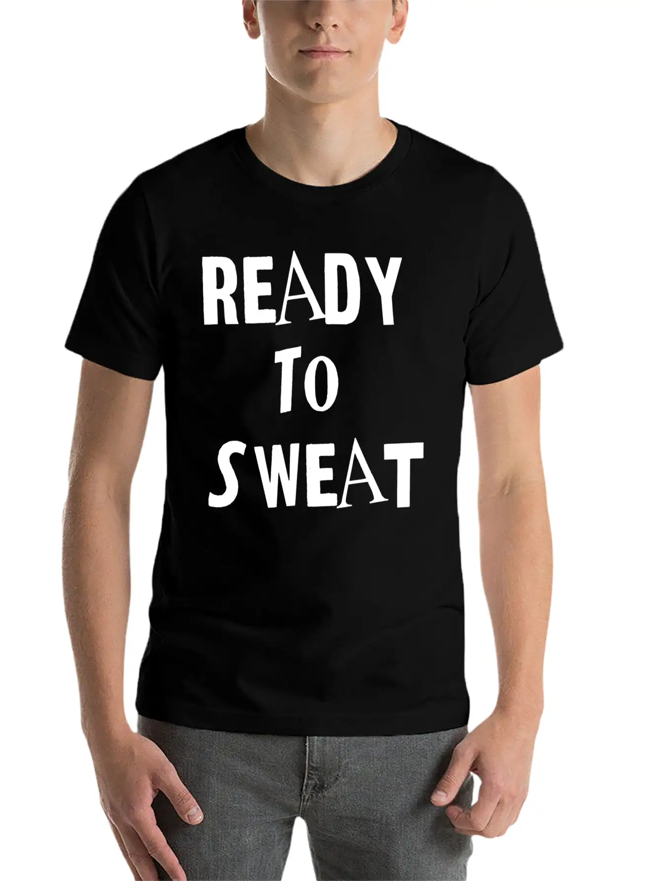 Ready To Sweat Sports Exercise Timeless Short Sleeve Tee – Comfy And Minimalist Design