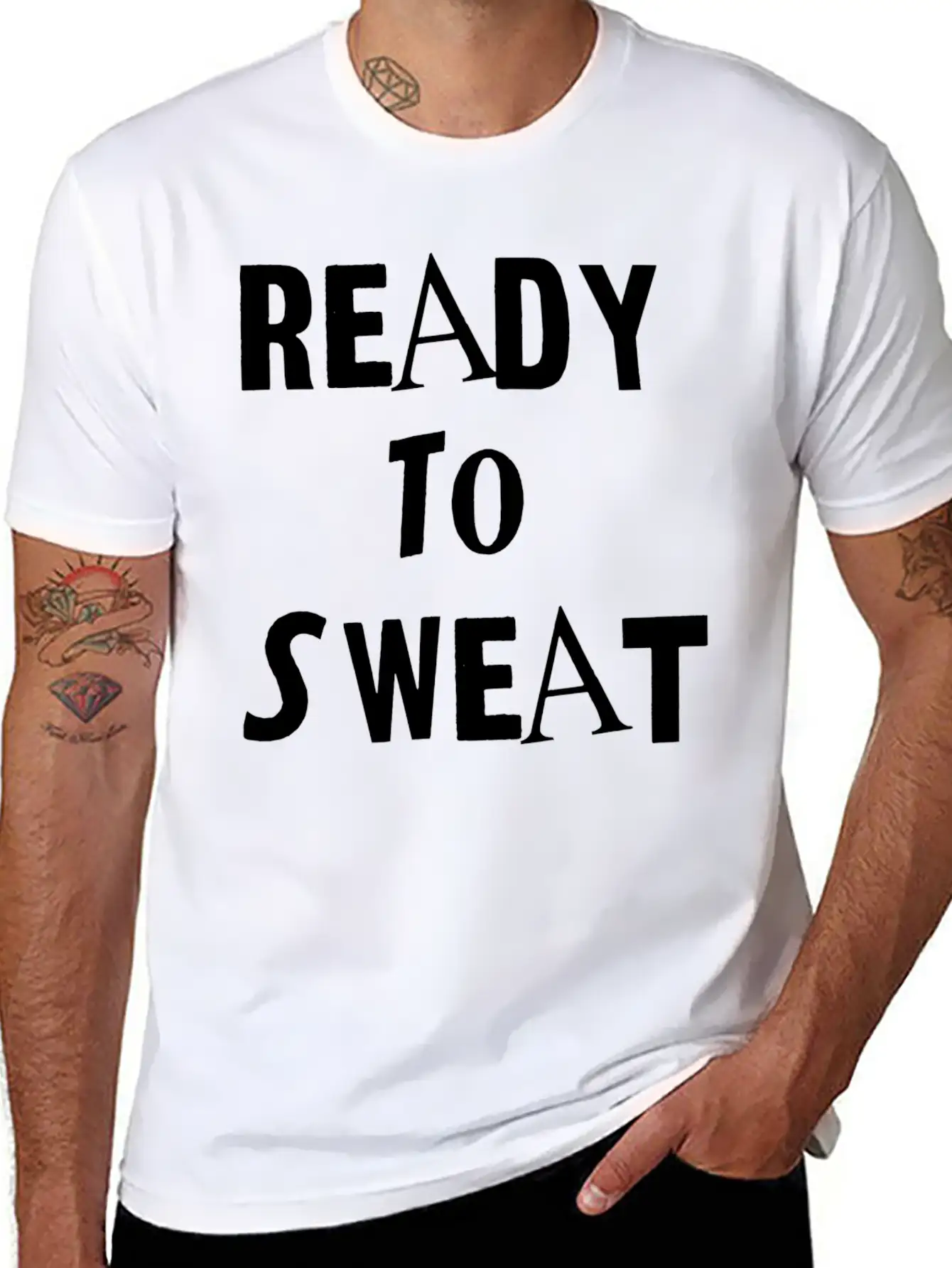 Ready To Sweat Sports Exercise Timeless Short Sleeve Tee – Comfy And Minimalist Design