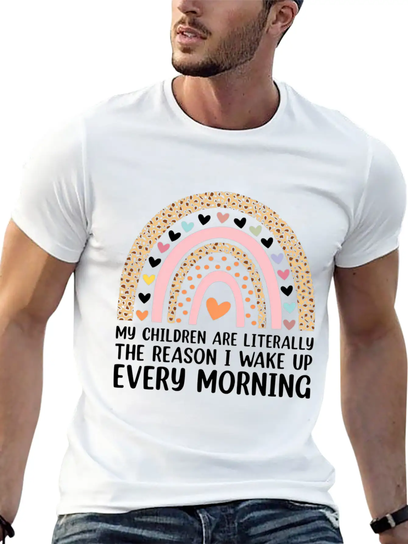 Reason I Wake Up Every Morning Mom Mother Comfortable Minimalist Graphic Tee – Summer Style Essential